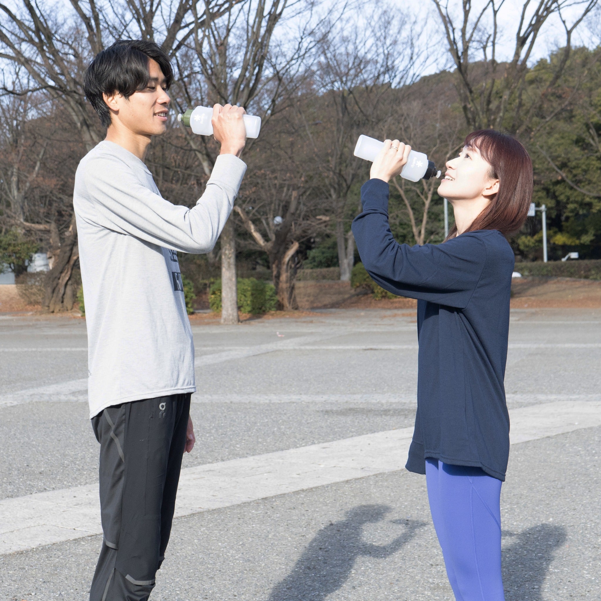 Runtrip LOGO BOTTLE｜ランニングマイボトル New Model (Khaki)