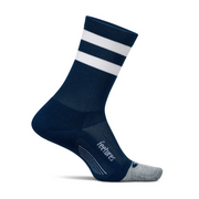 Feetures｜ELITE LIGHT CUSHION MINI CREW (Navy High Top Stripe)