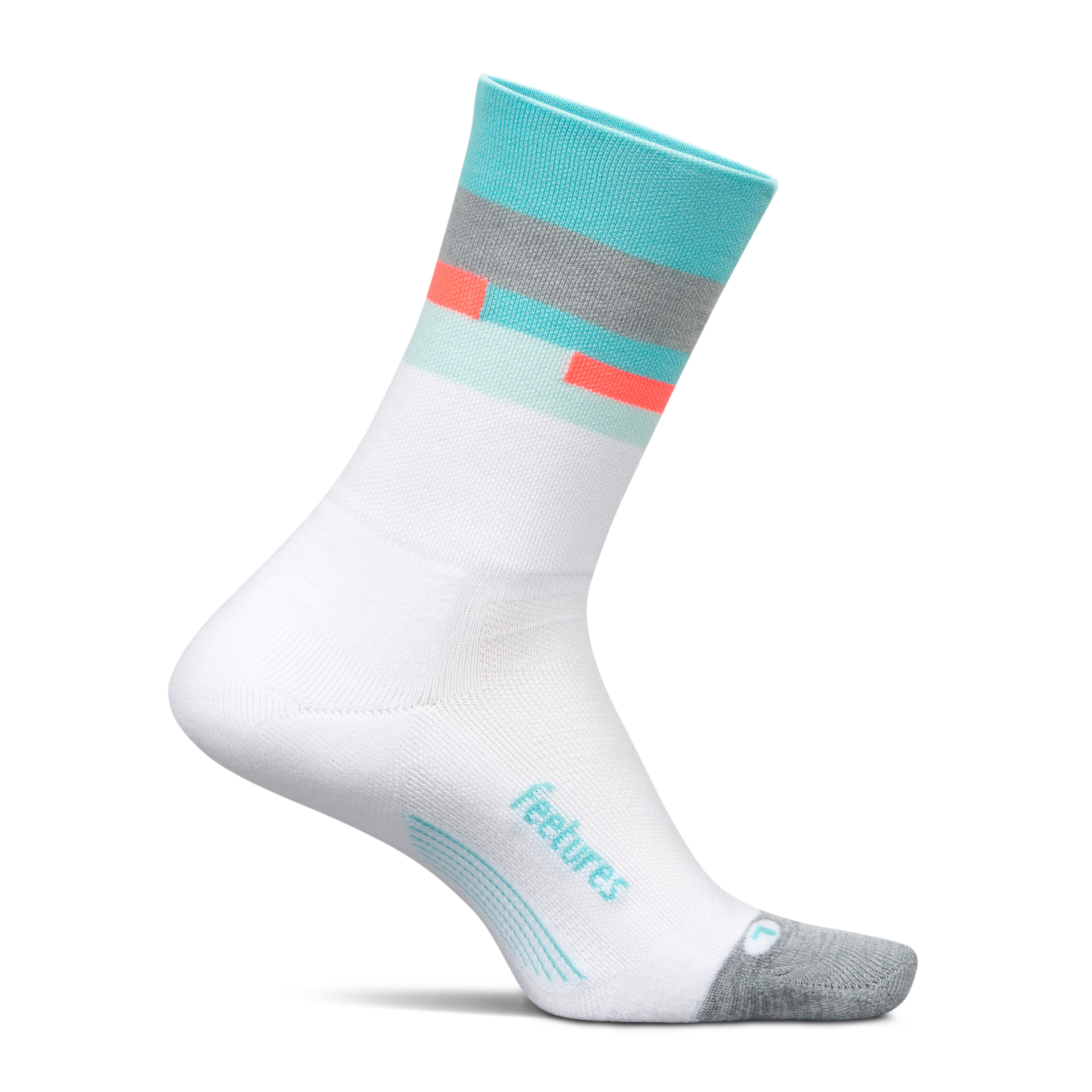 Feetures｜ELITE LIGHT CUSHION MINI CREW (Aquatic White)