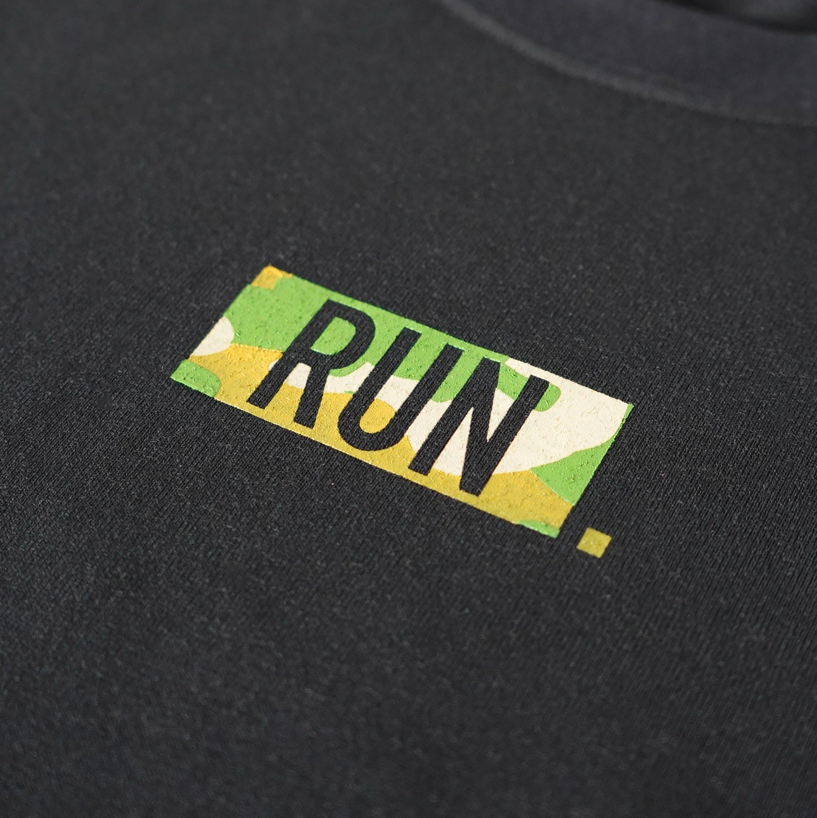 EAT DRINK SLEEP RUN / “STREET” RUN. HEAVY WEIGHT Tee Limited "Camouflage" Edition (Black)