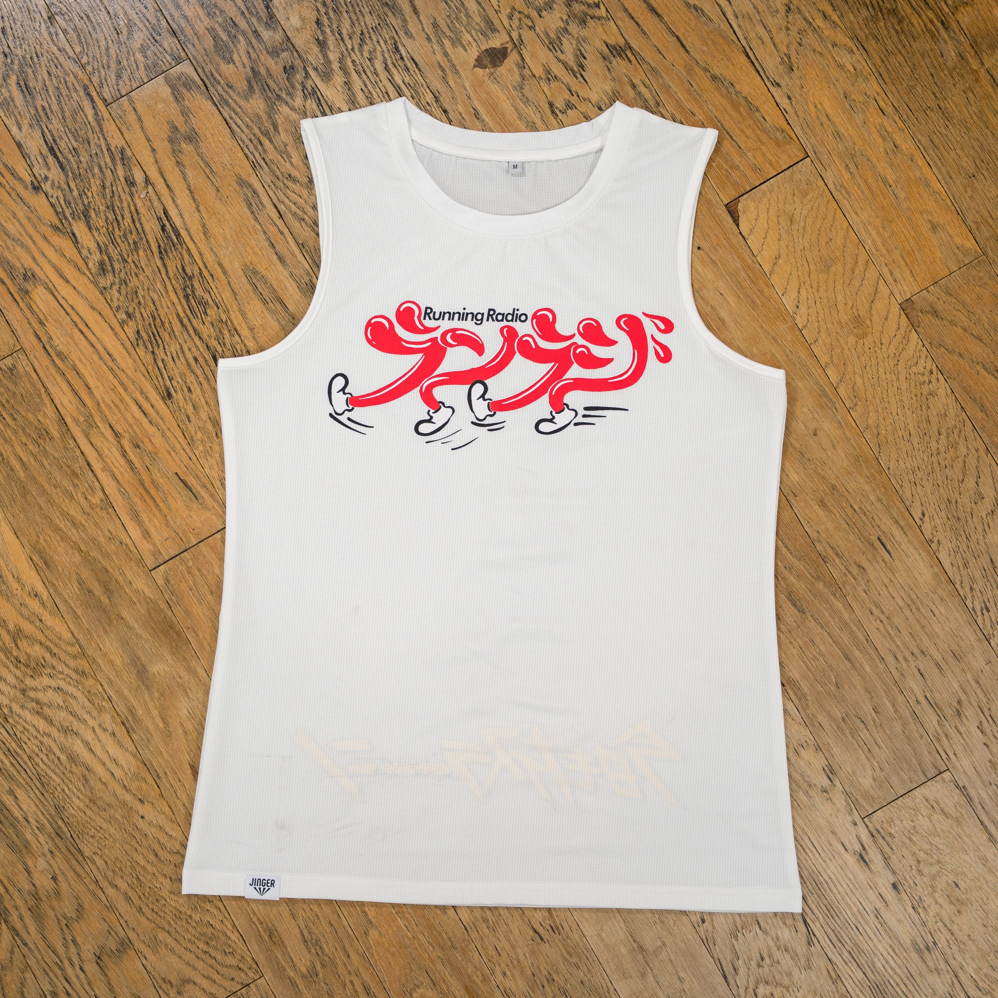 【予約商品】ランラジ × JINGER Racing Tank (White / Women’s)