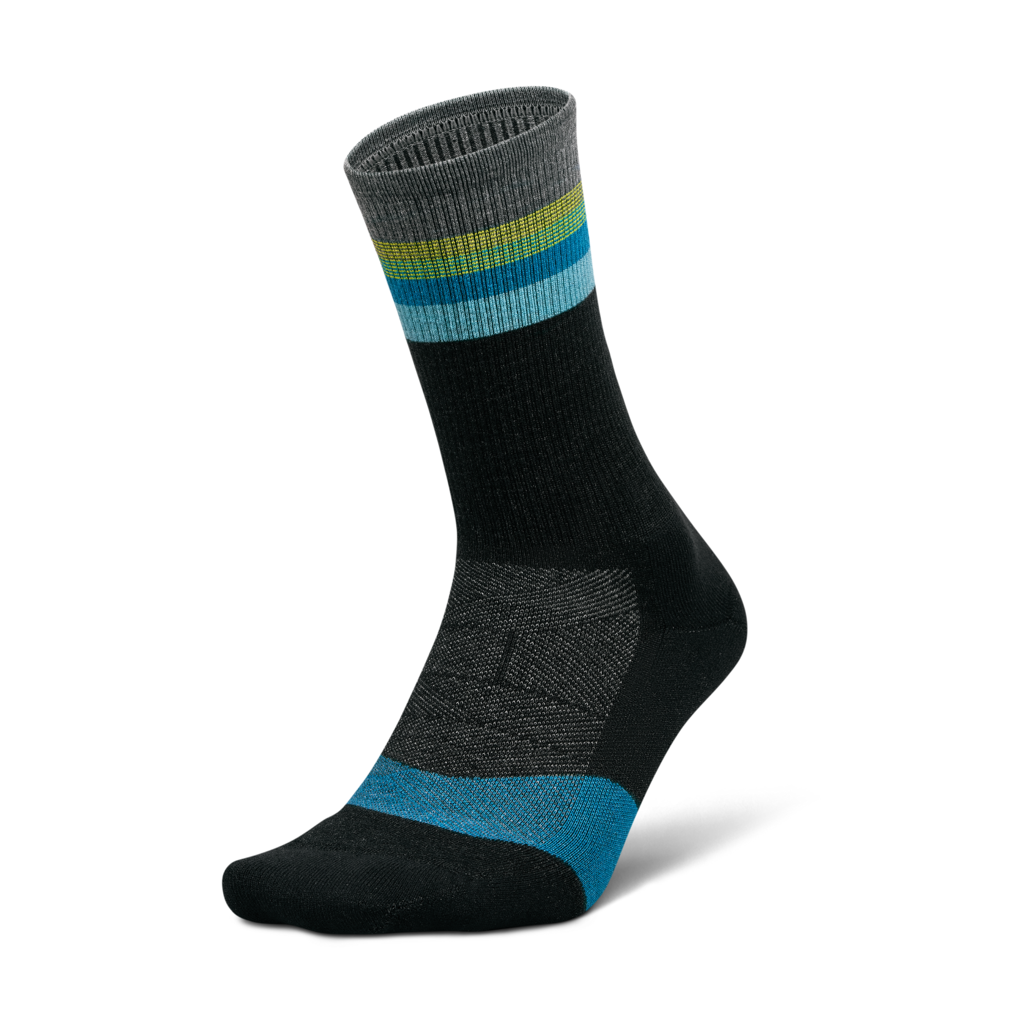 Feetures｜MERINO10 MAX CUSHION MINI CREW (Luminous Black)
