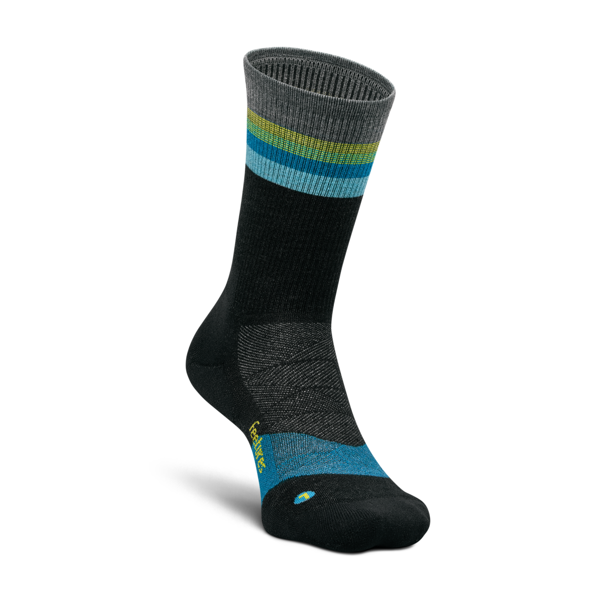 Feetures｜MERINO10 MAX CUSHION MINI CREW (Luminous Black)