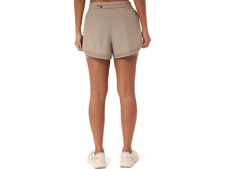 asics NAGINO RUN 2-N-1 SHORT (Women's)