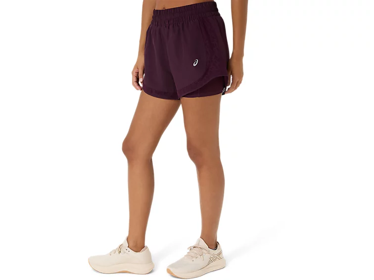 asics NAGINO RUN 2-N-1 SHORT (Women's)