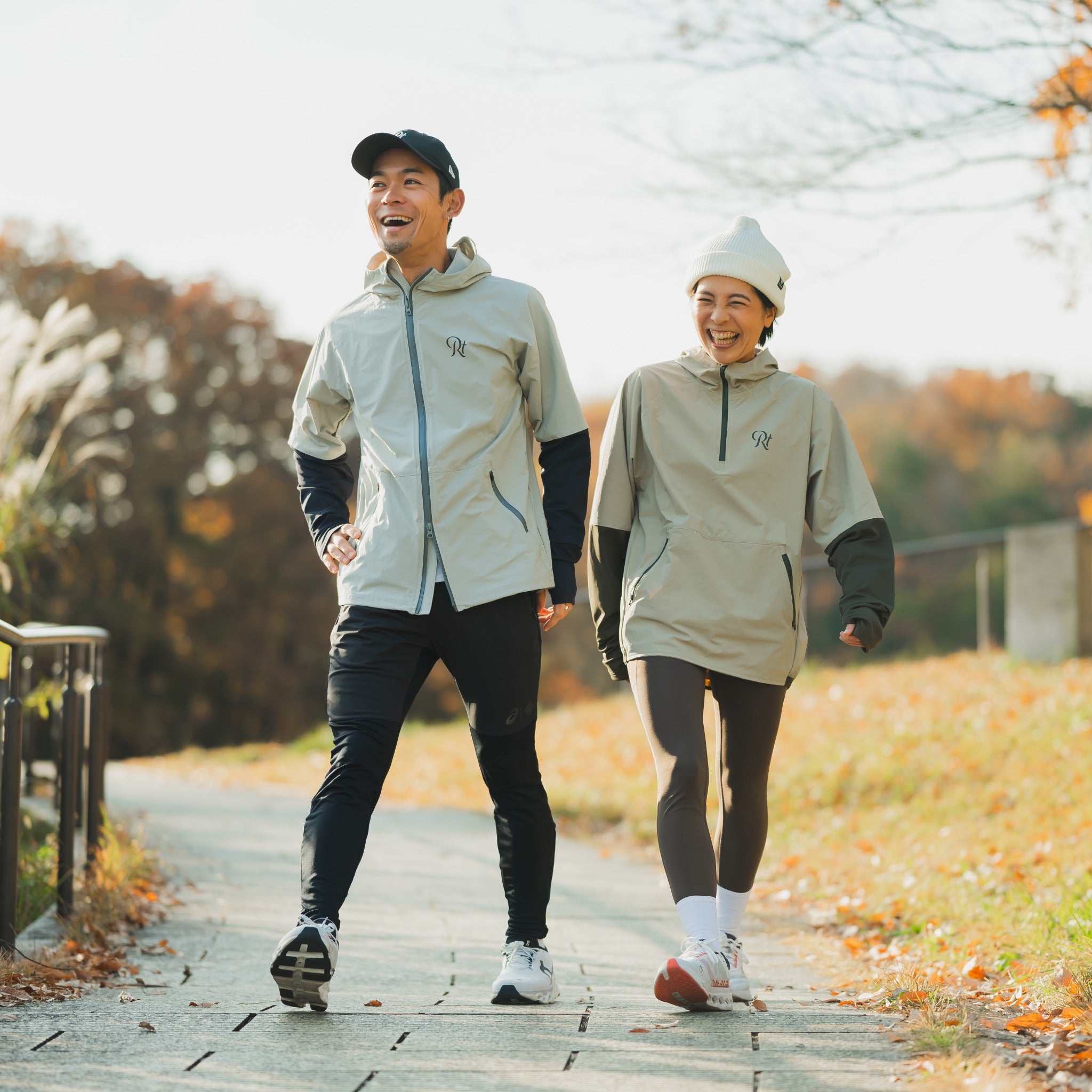 【展示サンプル】THE RUNNING JACKET by Runtrip Full Zip (Gray)