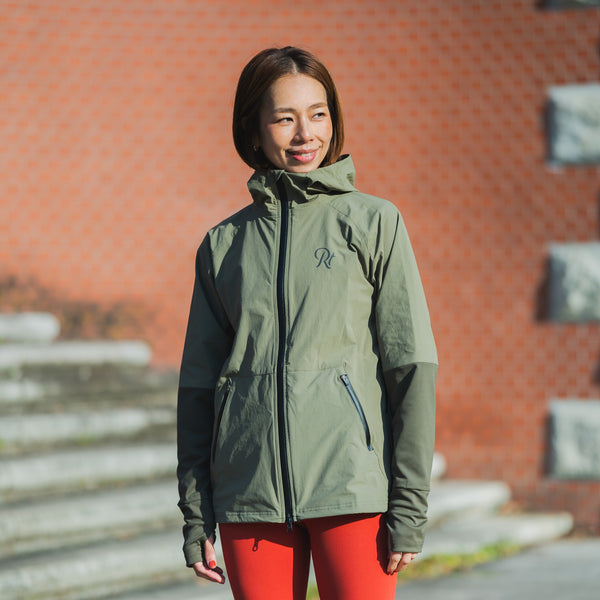 THE RUNNING JACKET by Runtrip Full Zip (Khaki)