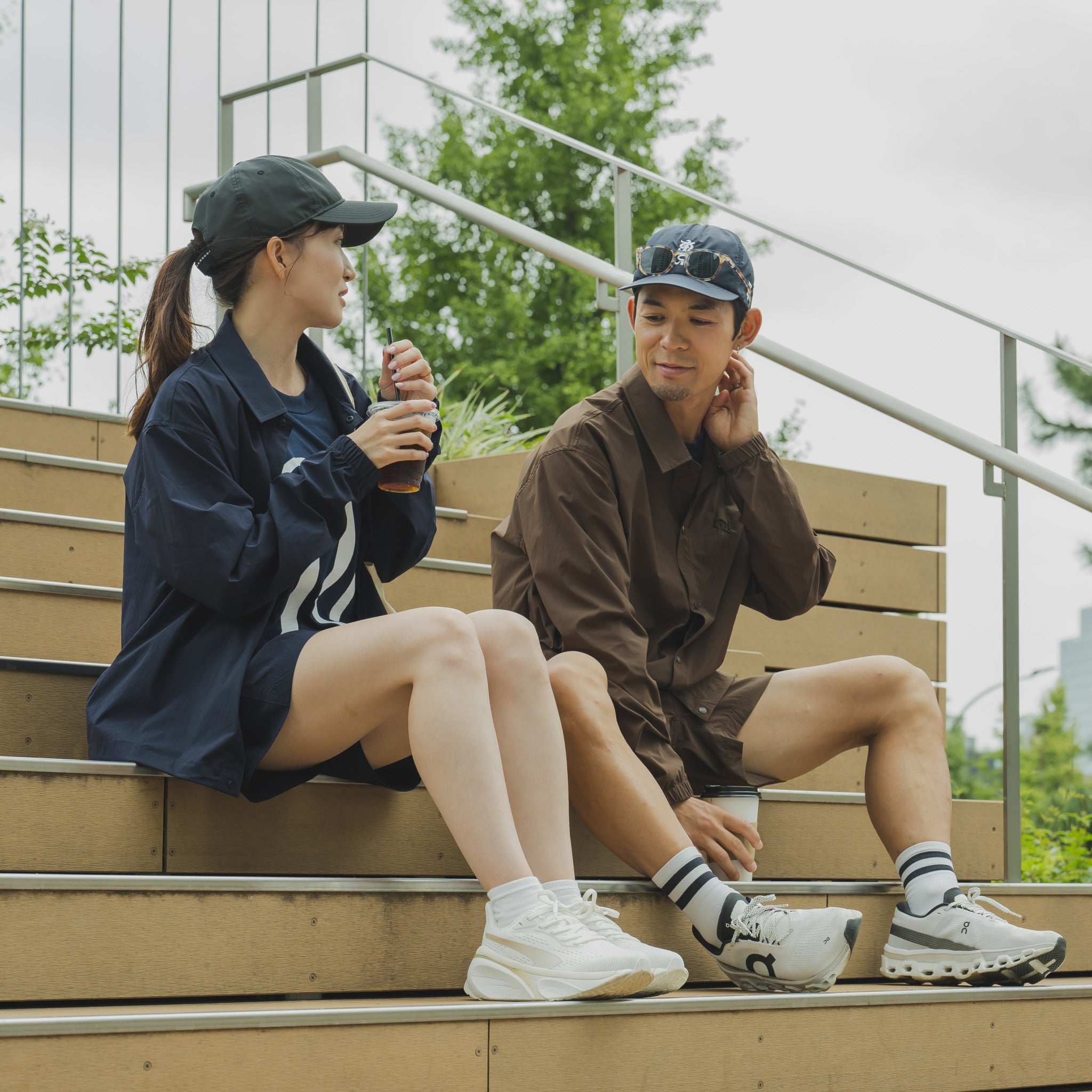 【展示サンプル】Rt Logo Coach Jacket (Brown)