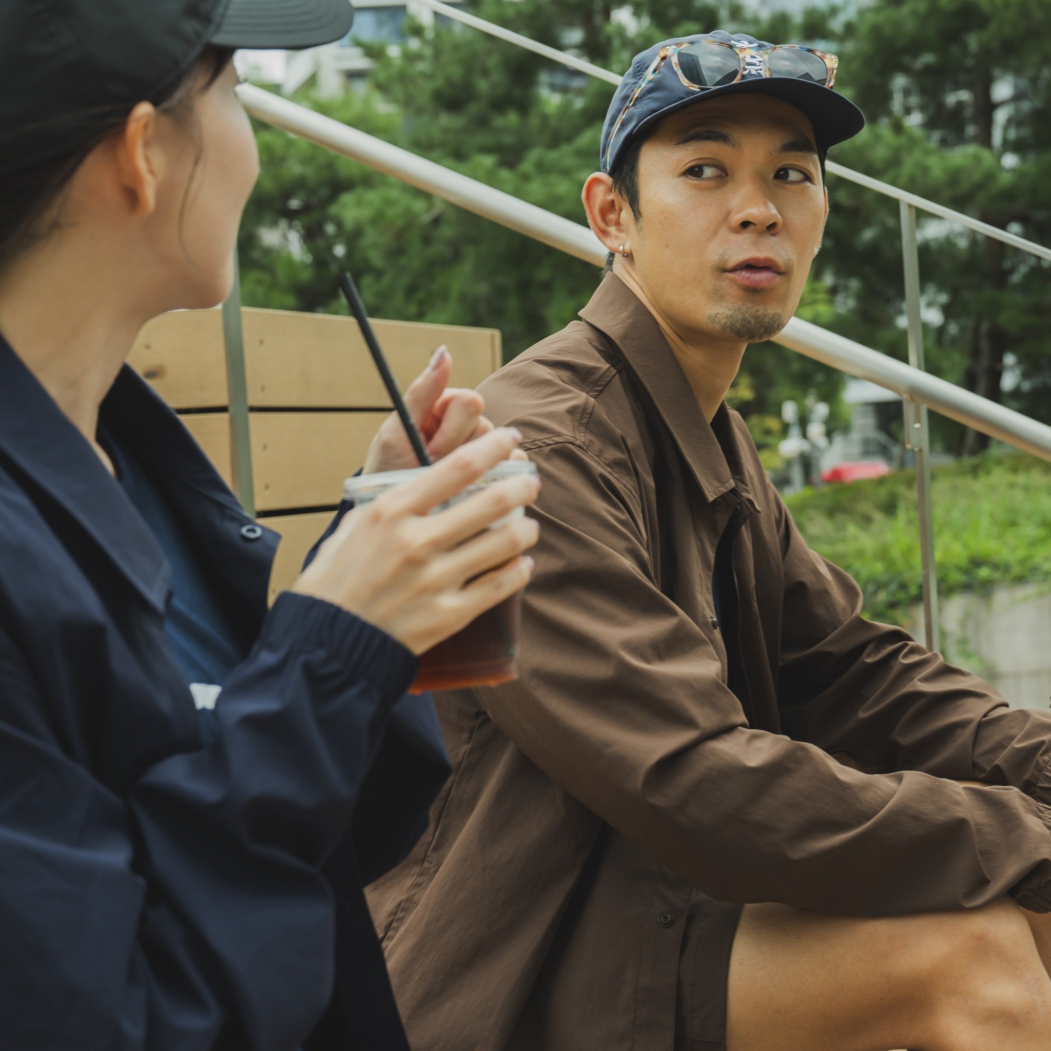 【展示サンプル】Rt Logo Coach Jacket (Brown)