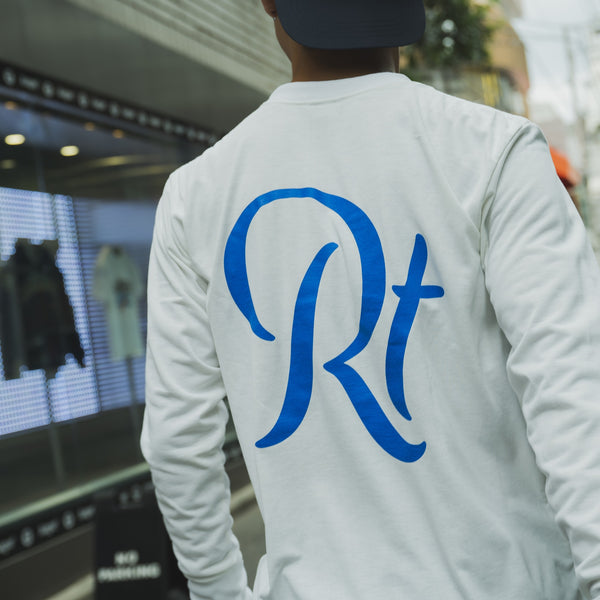 Rt Back Big Logo Long-Sleeve Tee (White)