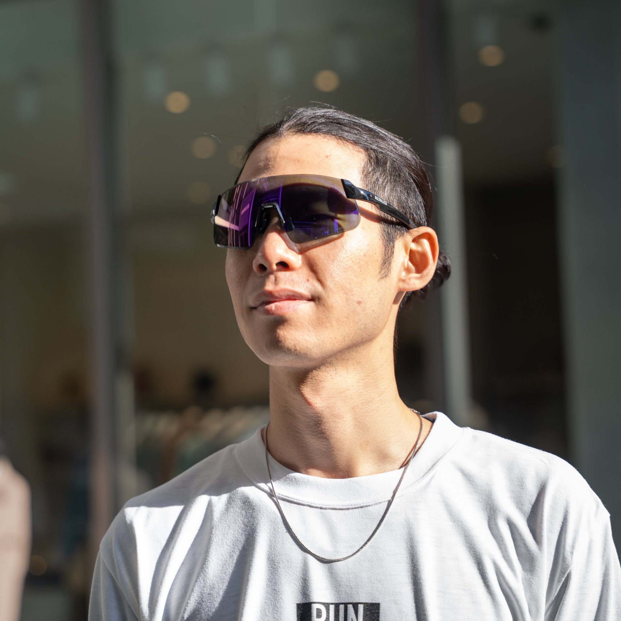 ALTALIST HAYATE R2 (Glossy Black Temple/Purple Mirror VIV20 Lens)