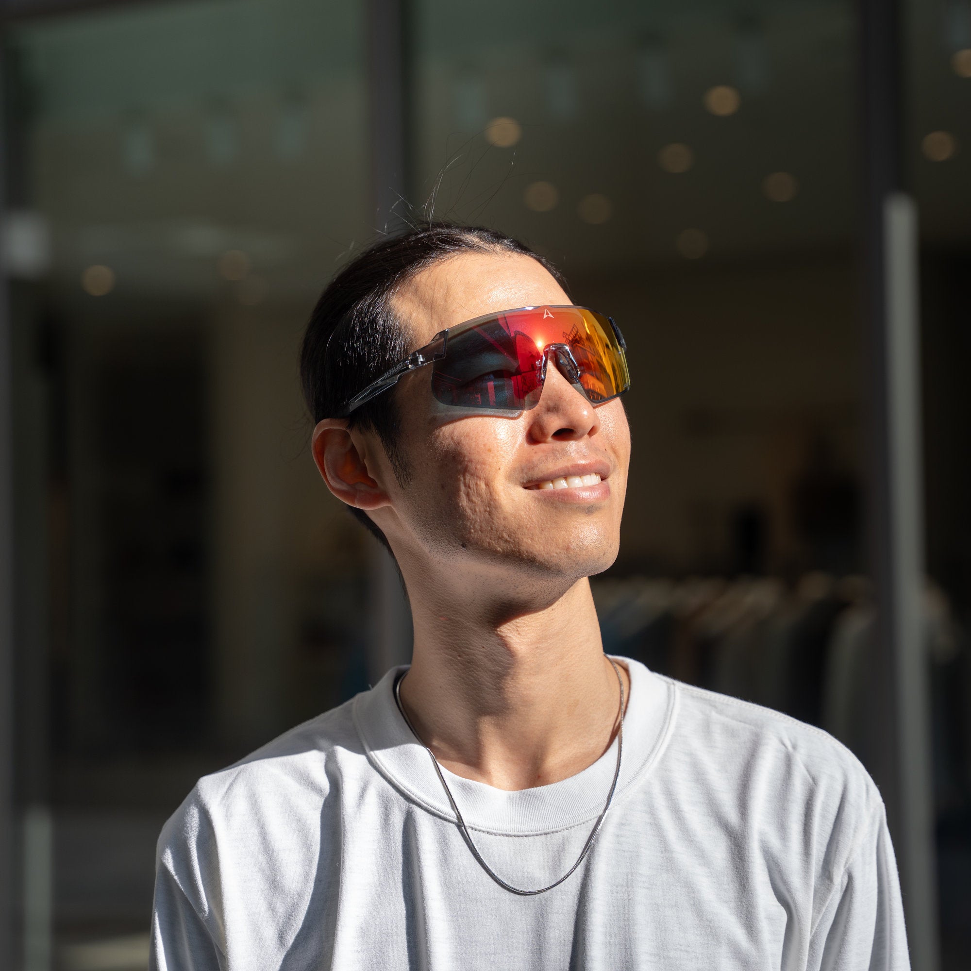 ALTALIST HAYATE R2 (Crystal Smoke Temple/Dark Red Mirror VIV20 Lens)