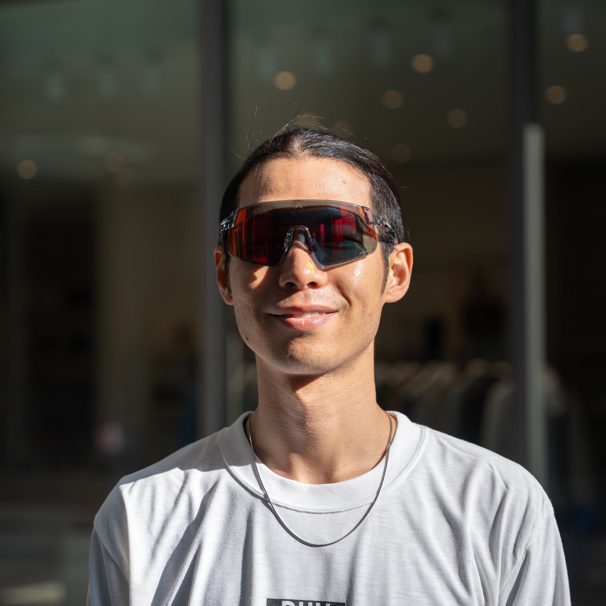 ALTALIST HAYATE R2 (Crystal Smoke Temple/Dark Red Mirror VIV20 Lens)