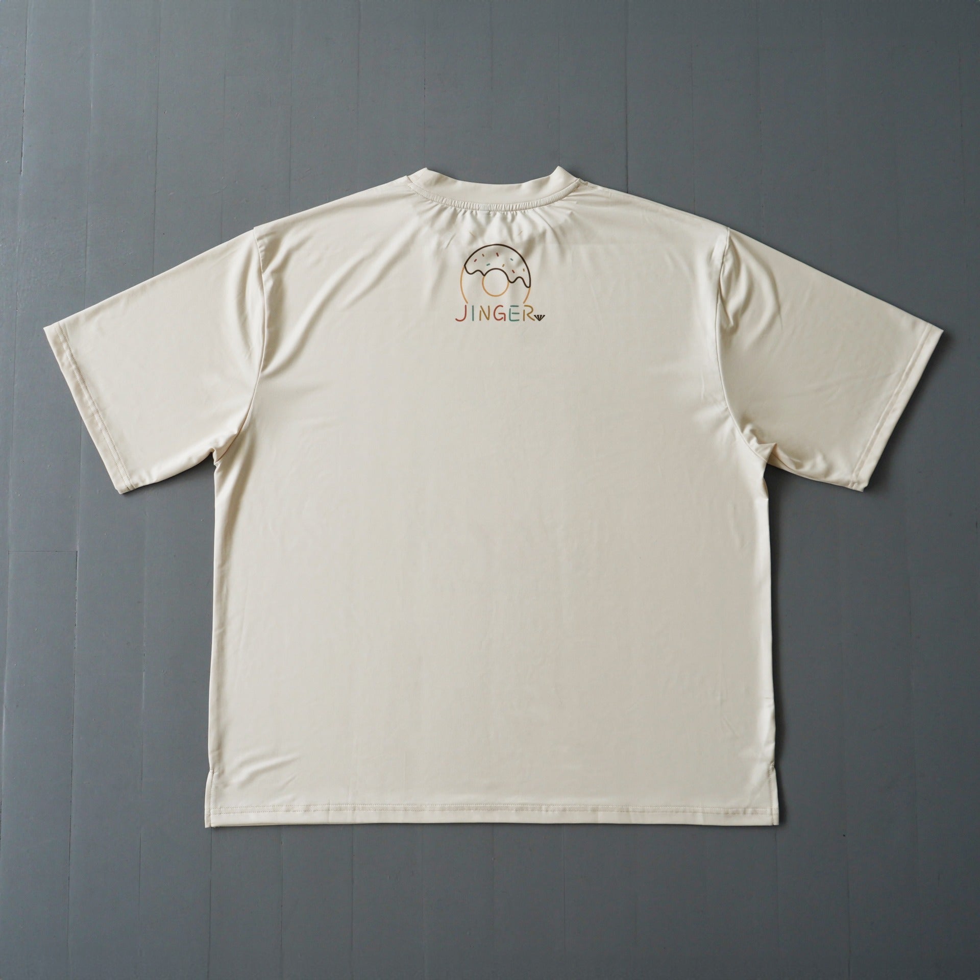 Style | I LOVE DONUTS RUNNING TEE by JINGER (Ivory)