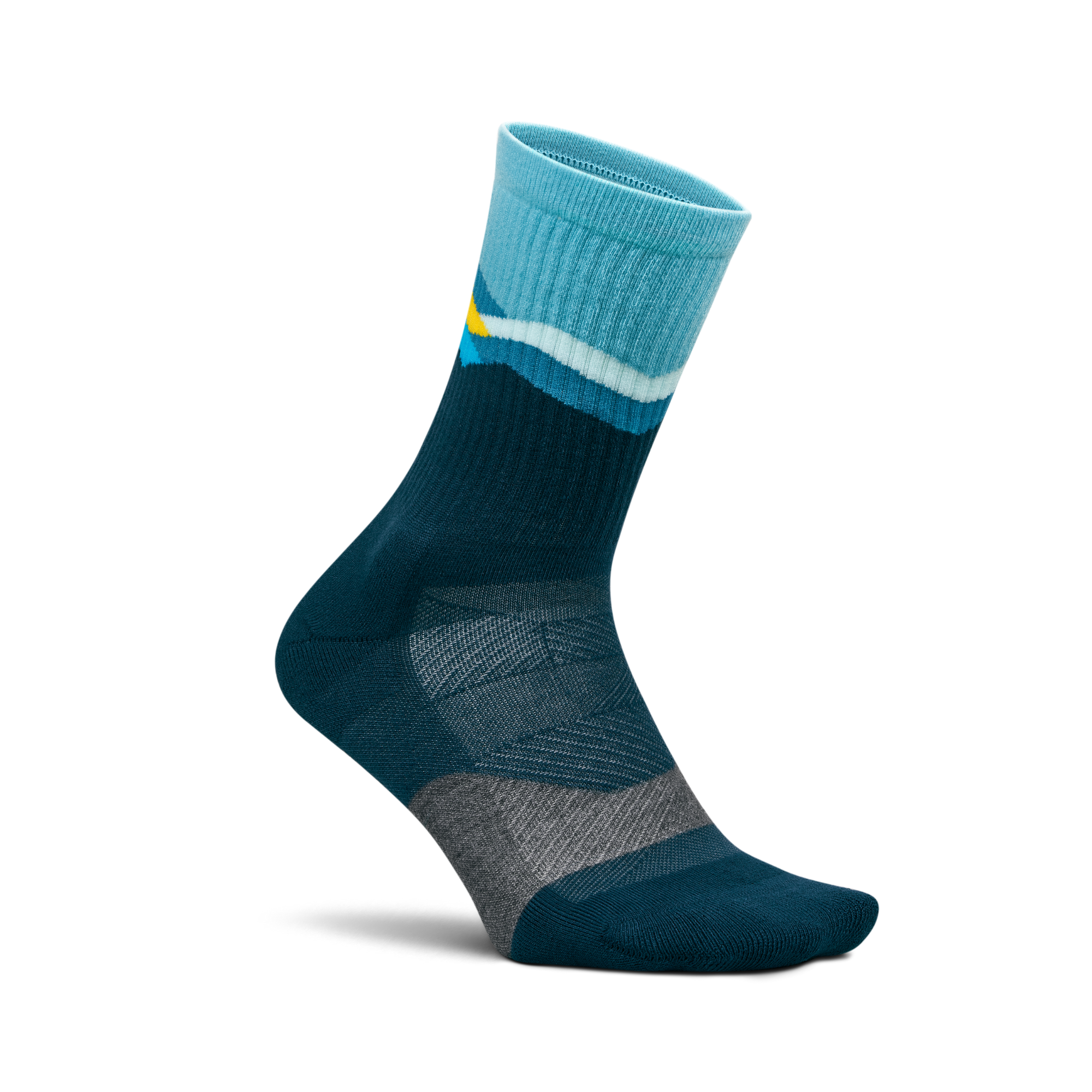 Feetures｜TRAIL MAX CUSHION MINI CREW (Mountain High Blue)