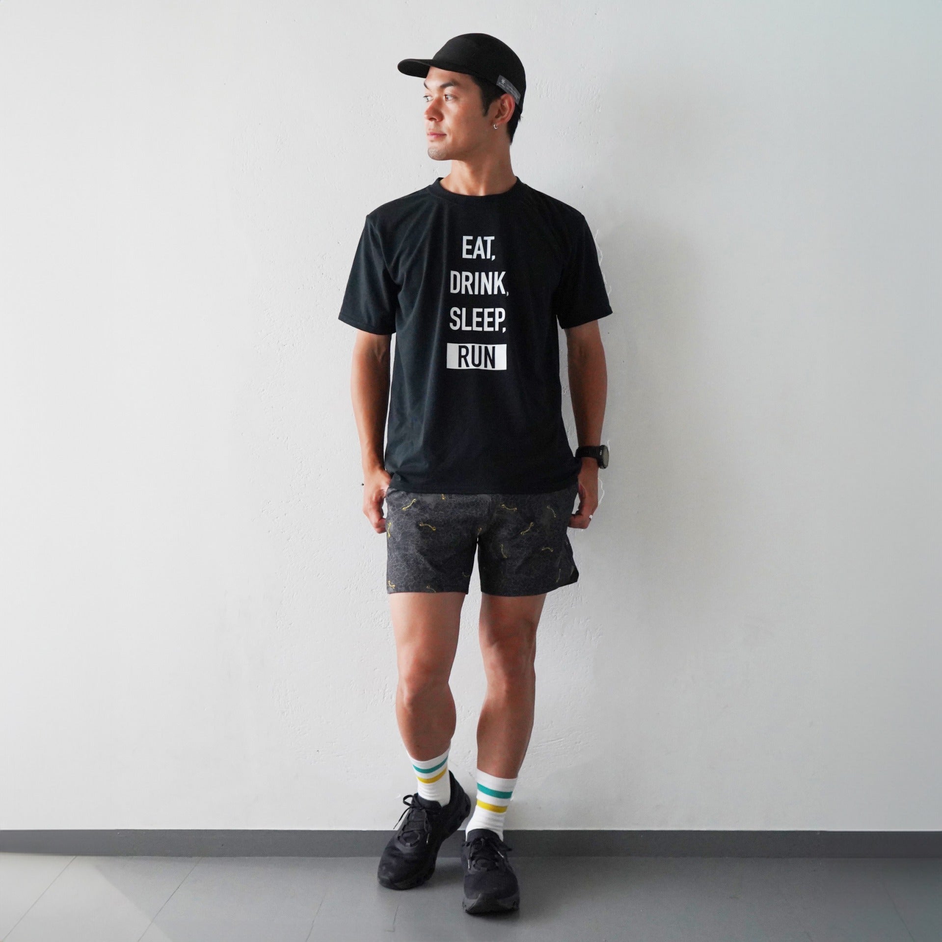 Runtrip Original 5Panel Cap 2nd Model (All Black)