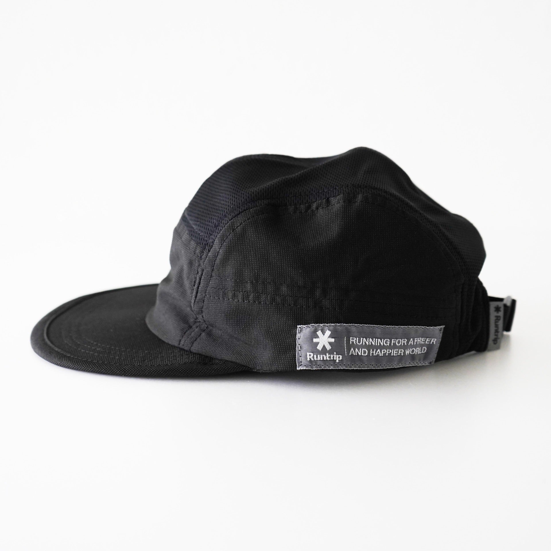 Runtrip Original 5Panel Cap 2nd Model (All Black)