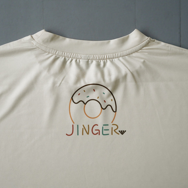 Style | I LOVE DONUTS RUNNING TEE by JINGER (Ivory)