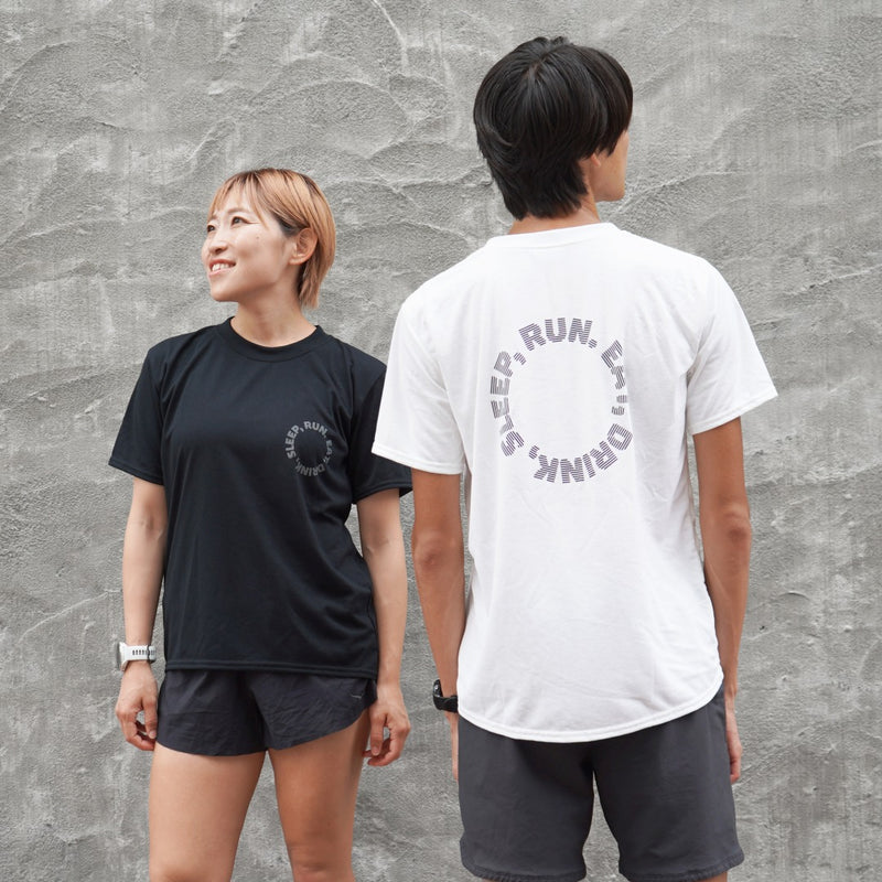 EAT DRINK SLEEP RUN / Circle Logo Tee (Black)