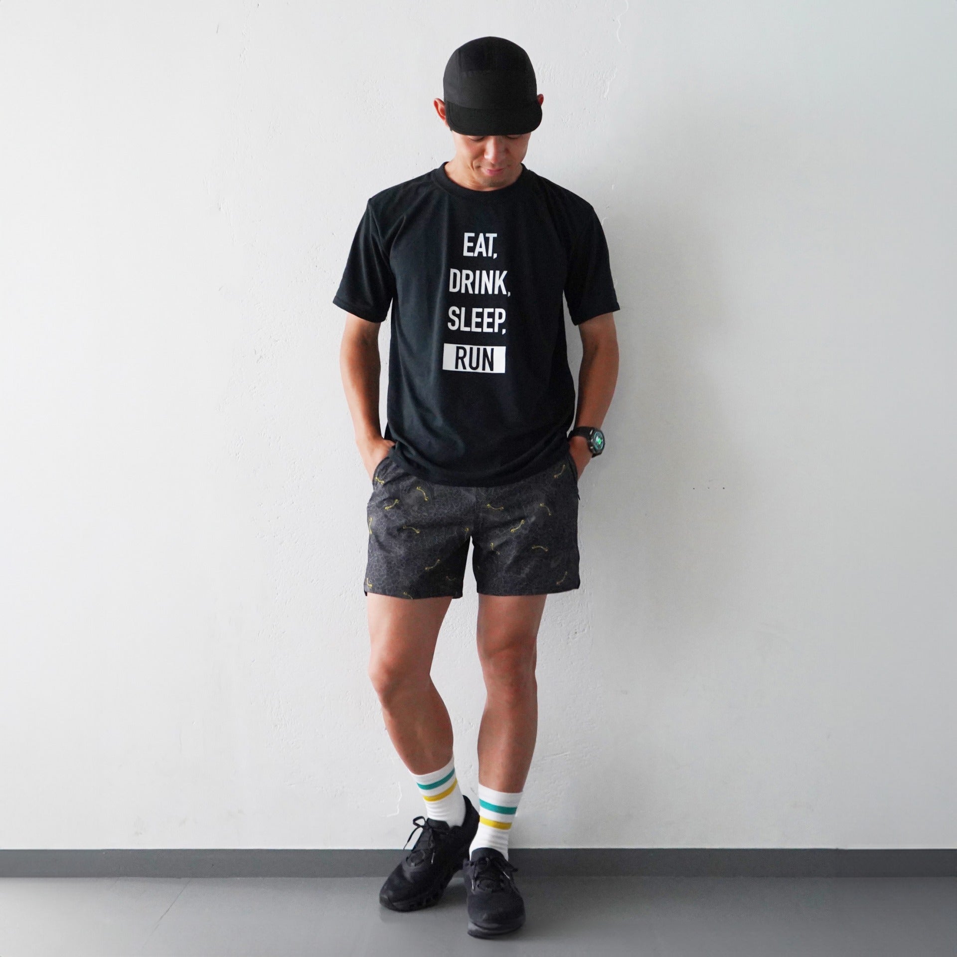 Runtrip Original 5Panel Cap 2nd Model (All Black)