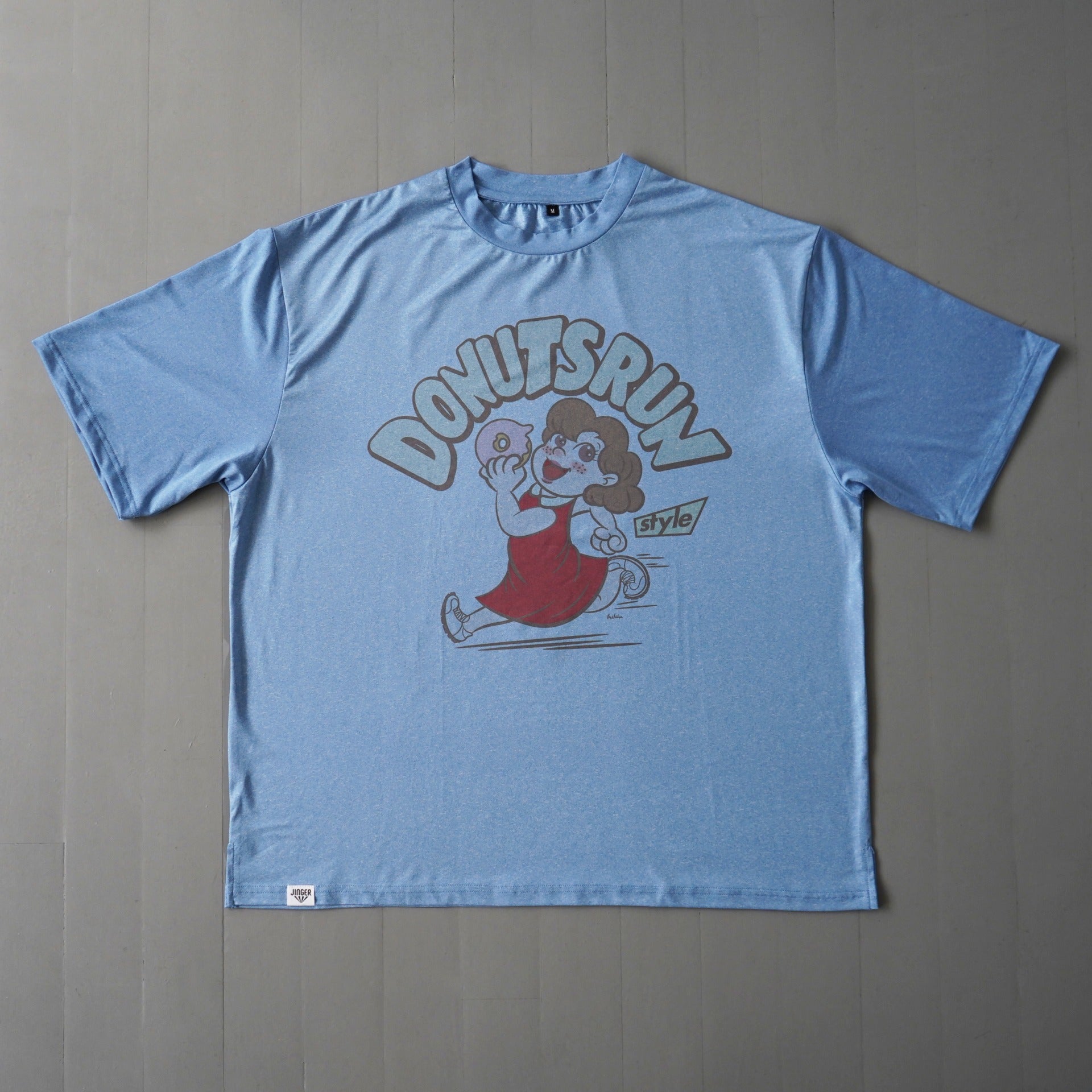 Style | I LOVE DONUTS RUNNING TEE by JINGER (Blue) – Runtrip Store