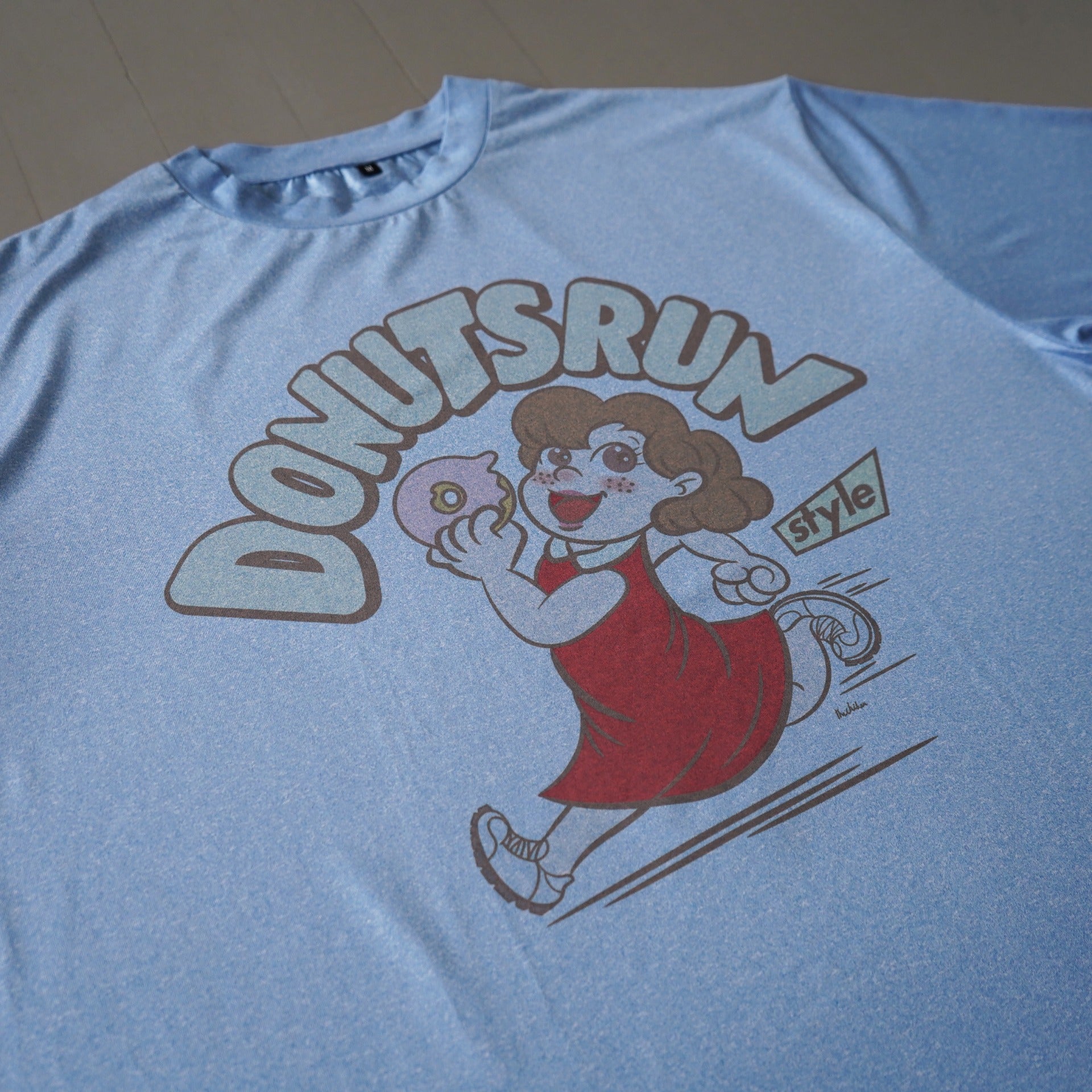 Style | I LOVE DONUTS RUNNING TEE by JINGER (Blue) – Runtrip Store