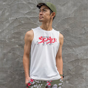 ランラジ × JINGER Racing Tank (White / Men’s)