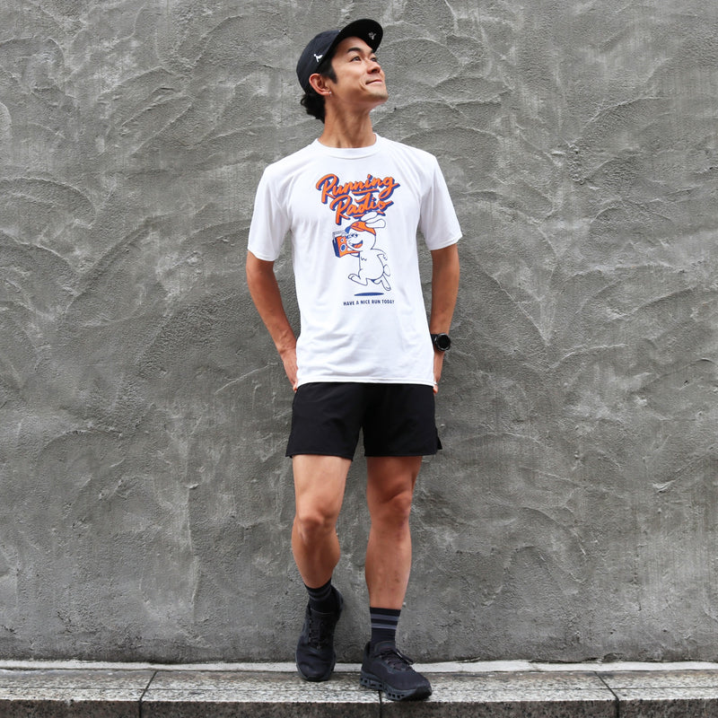 ランラジ Running Rabbit Tee (White)　