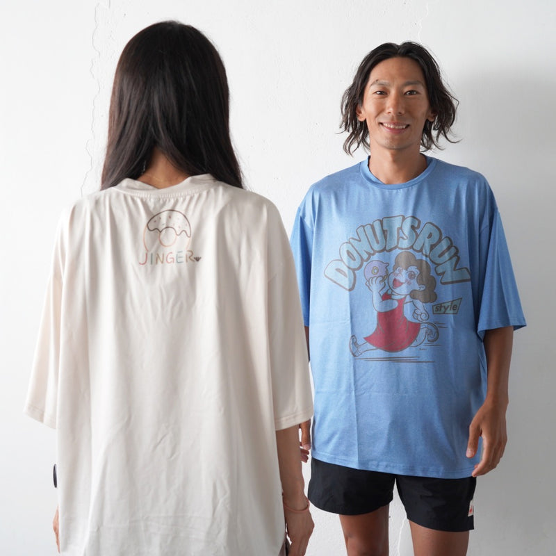 Style | I LOVE DONUTS RUNNING TEE by JINGER (Blue)