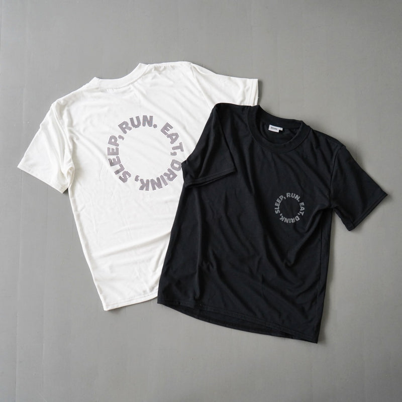 EAT DRINK SLEEP RUN / Circle Logo Tee (Black)