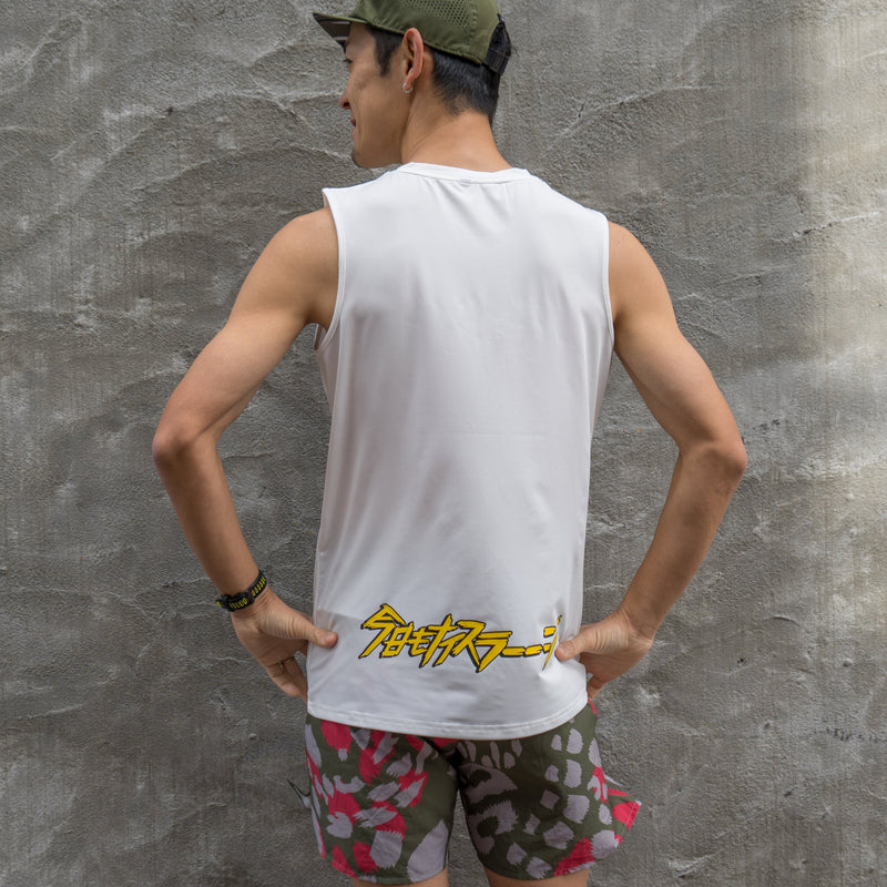 【予約商品】ランラジ × JINGER Racing Tank (White / Men’s)