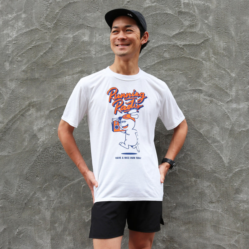 ランラジ Running Rabbit Tee (White)　