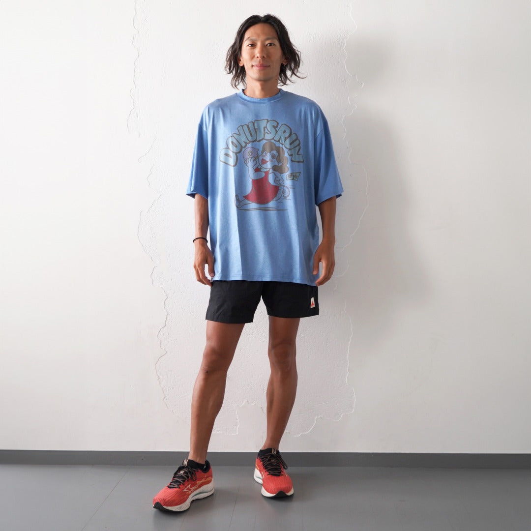 Style | I LOVE DONUTS RUNNING TEE by JINGER (Blue) – Runtrip Store