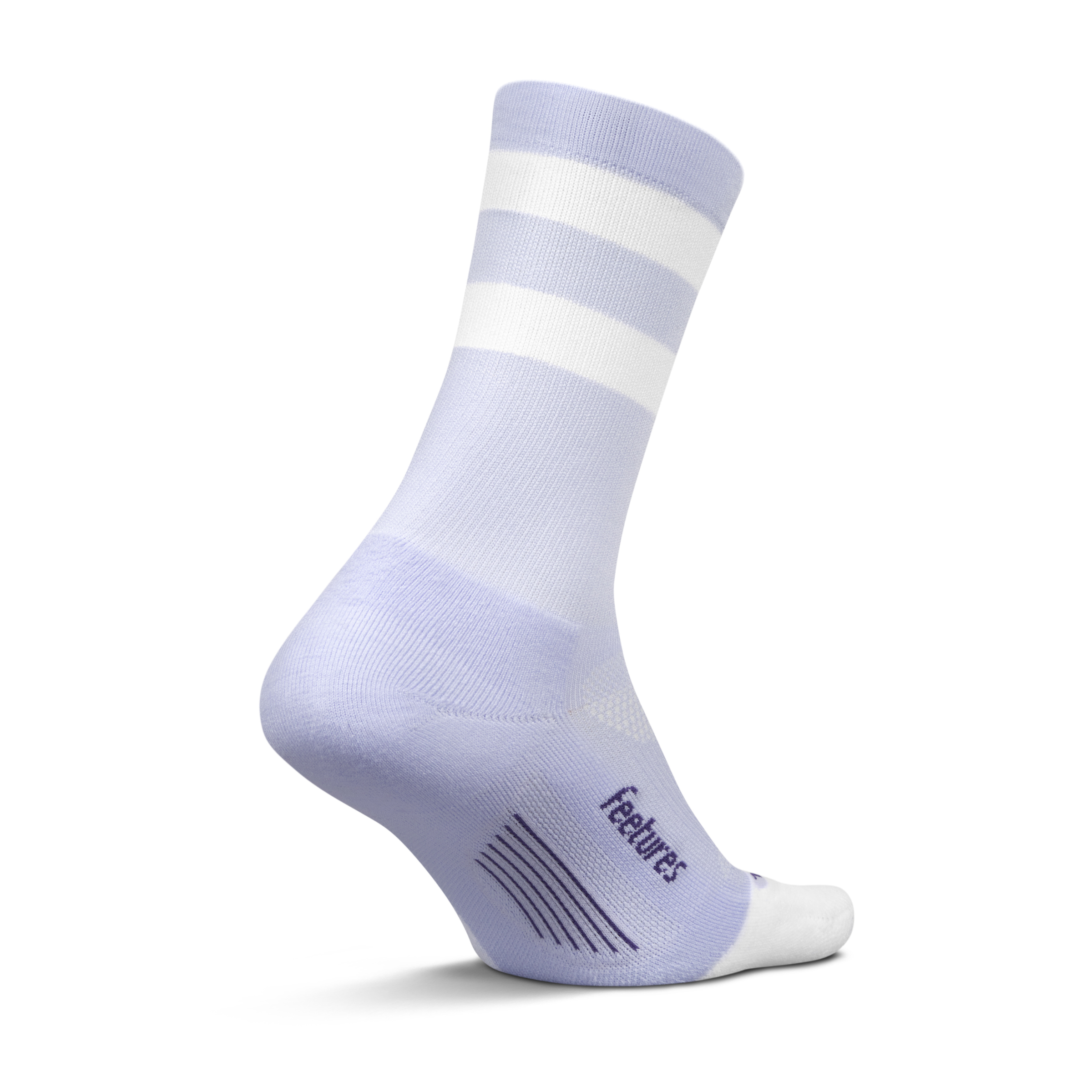 Feetures｜ELITE LIGHT CUSHION MINI CREW (Lilac High Top Stripe)