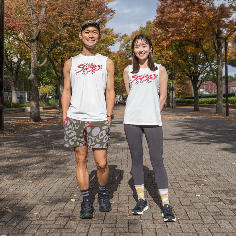 【予約商品】ランラジ × JINGER Racing Tank (White / Men’s)