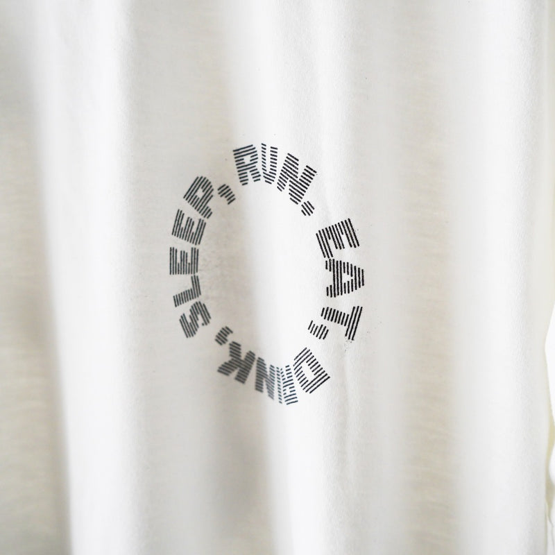 EAT DRINK SLEEP RUN / Circle Logo Tee (White)