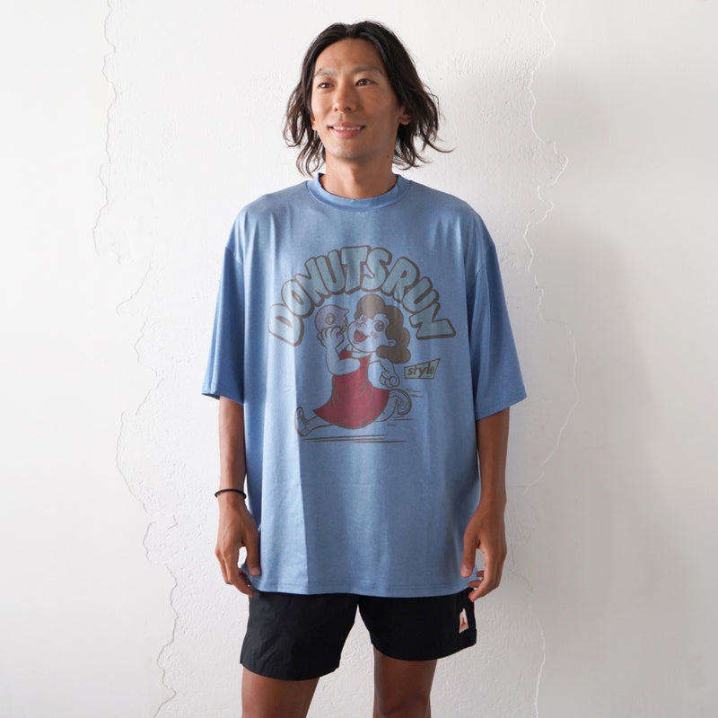 Style | I LOVE DONUTS RUNNING TEE by JINGER (Blue)