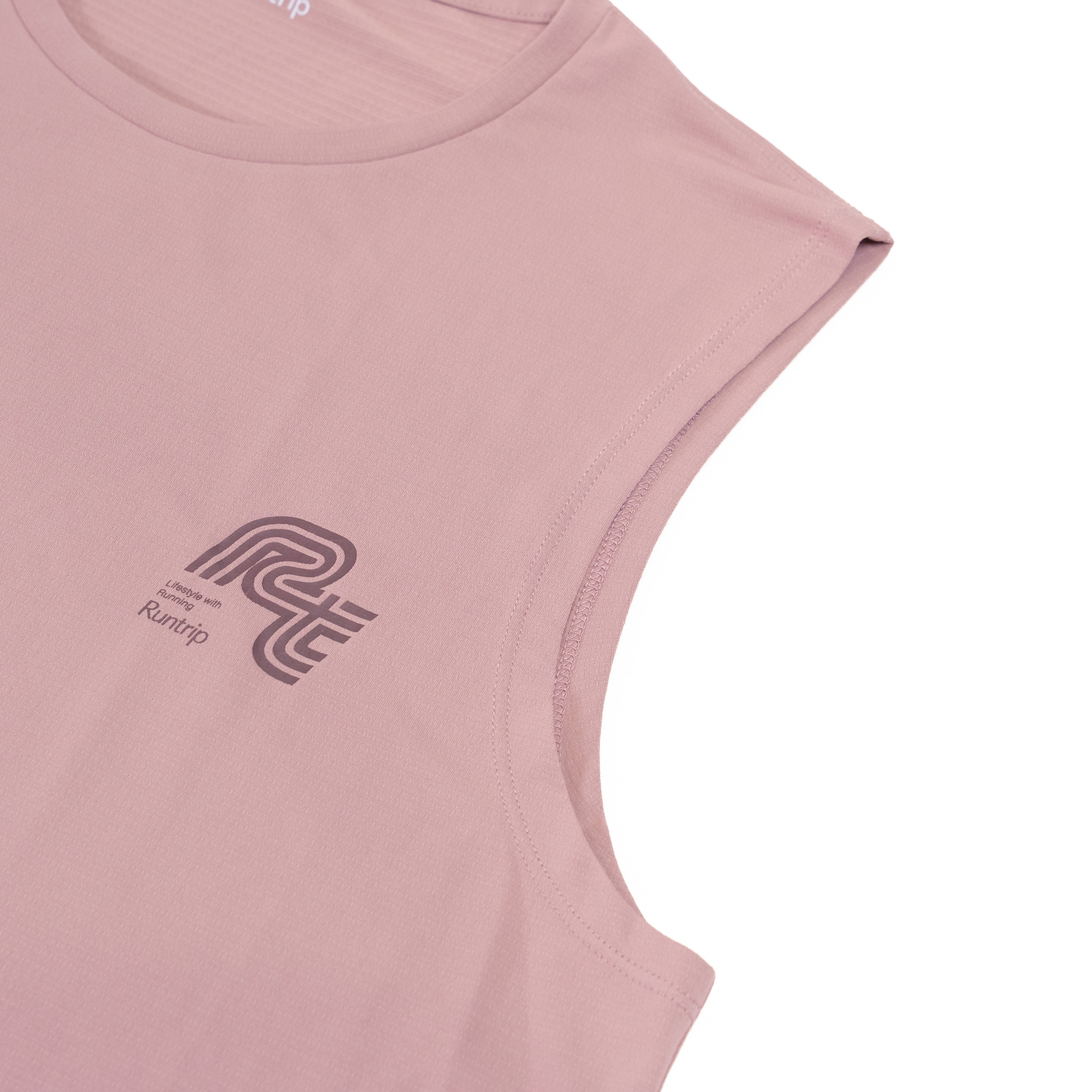 Rt Track Logo Sleeve-less Tee