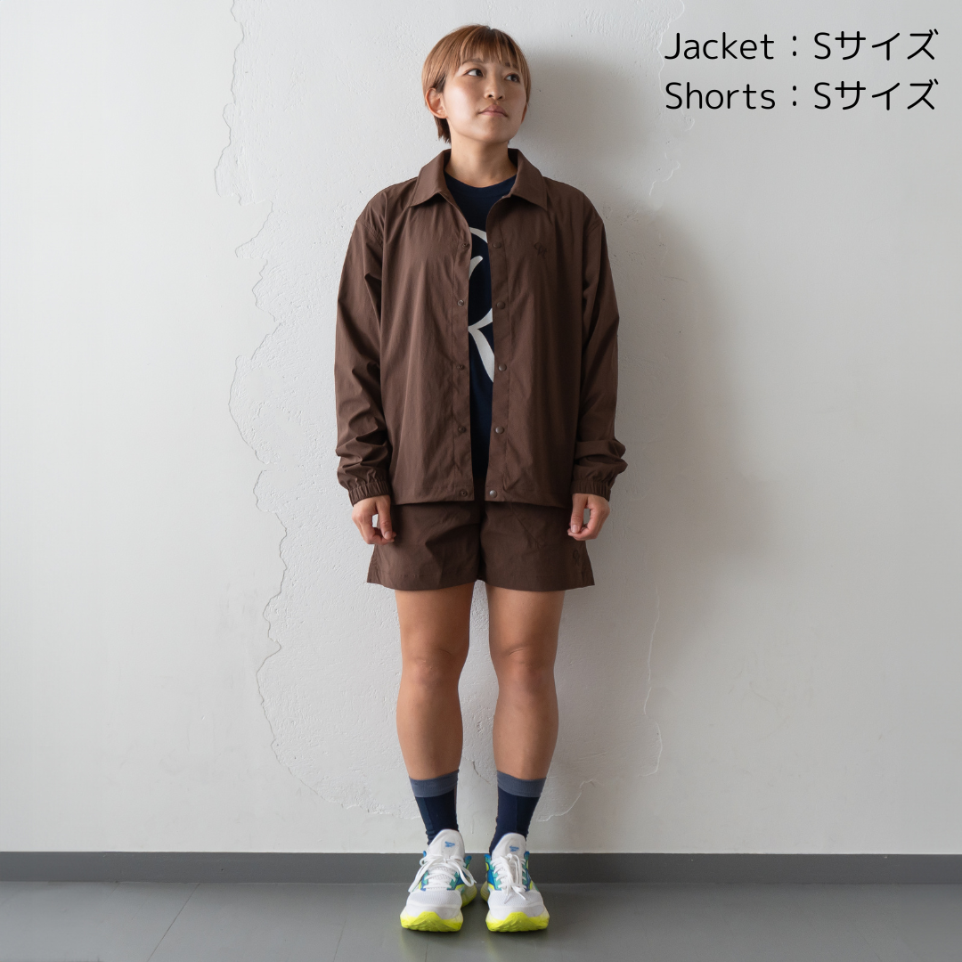 【展示サンプル】Rt Logo Coach Jacket (Brown)