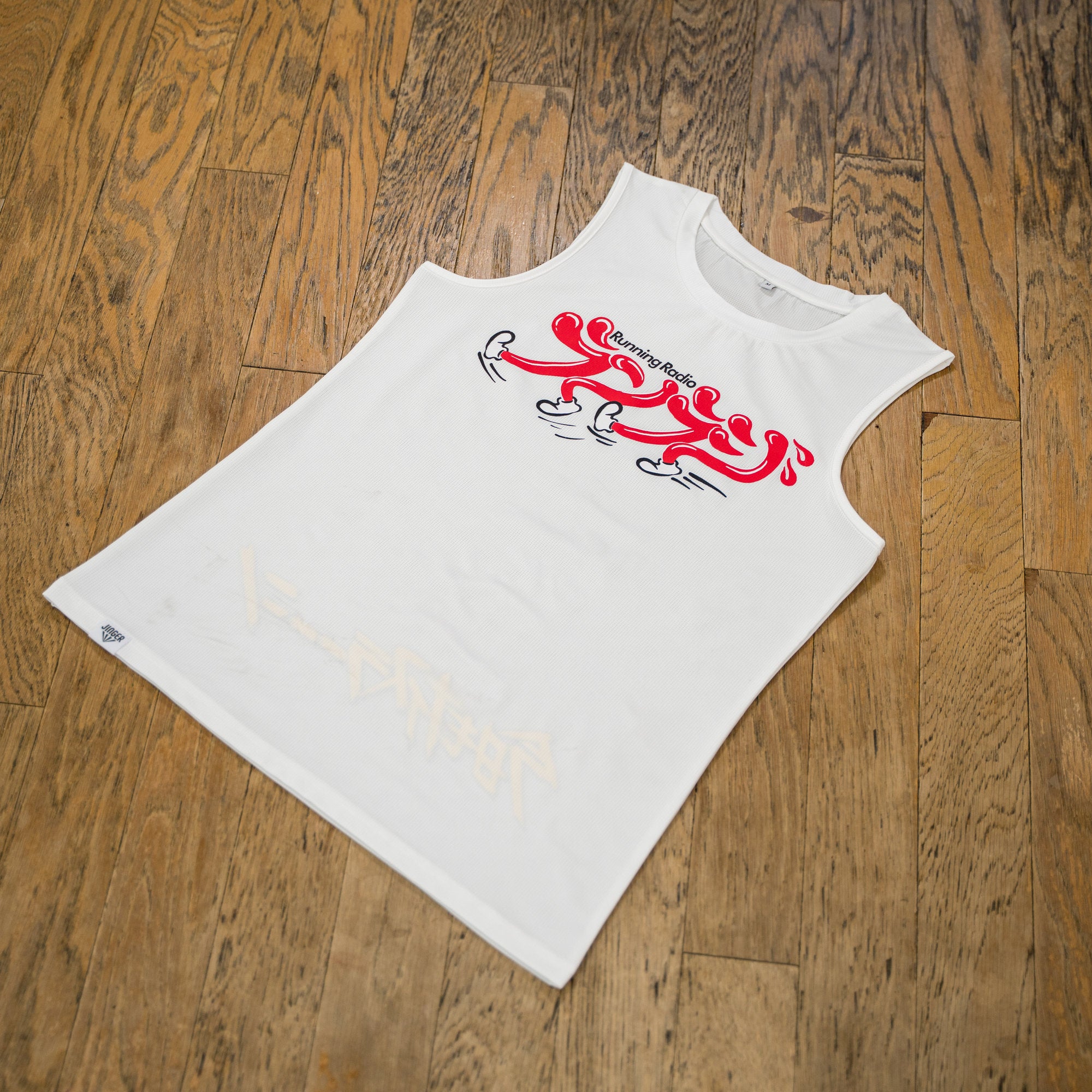 【予約商品】ランラジ × JINGER Racing Tank (White / Women’s)