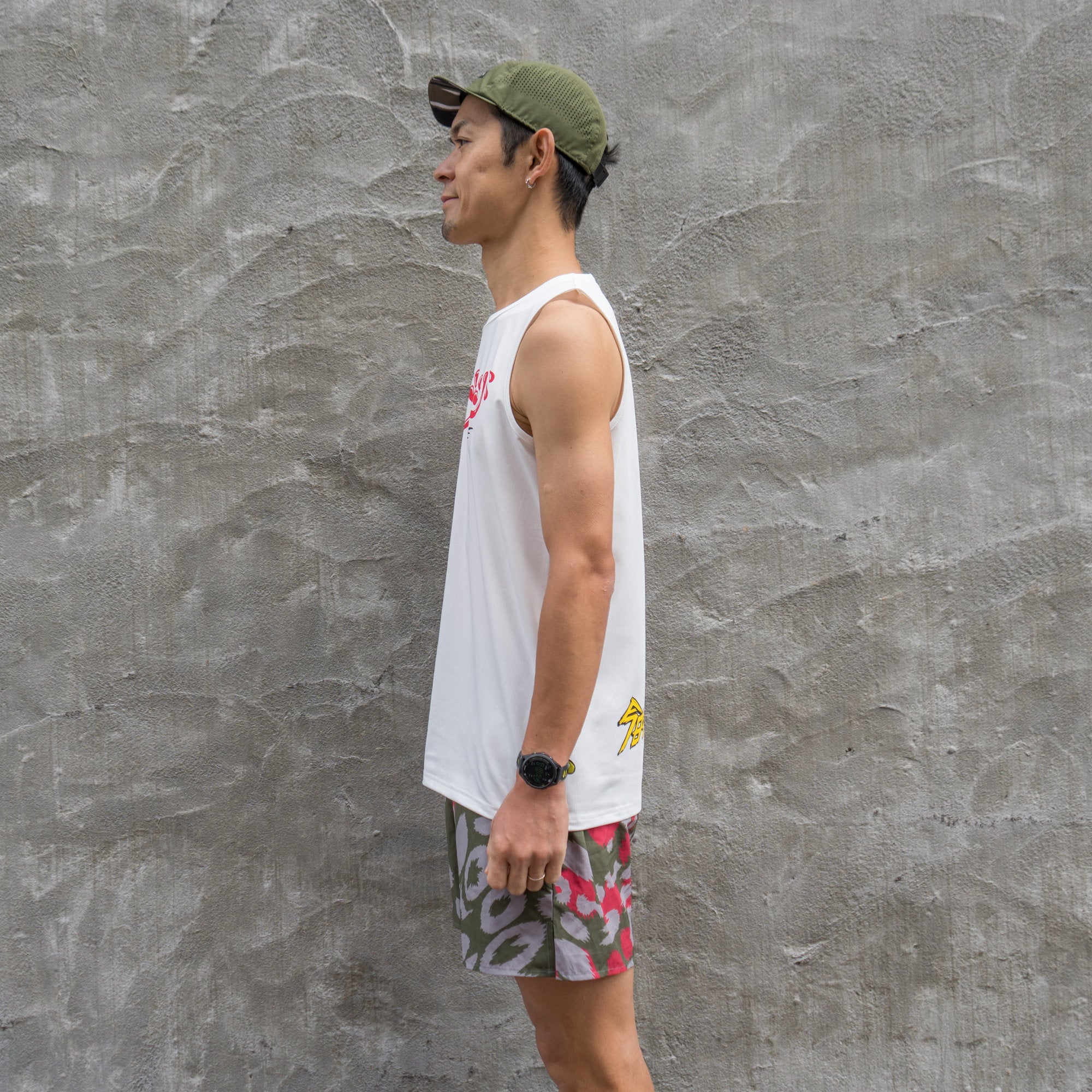 【予約商品】ランラジ × JINGER Racing Tank (White / Men’s)