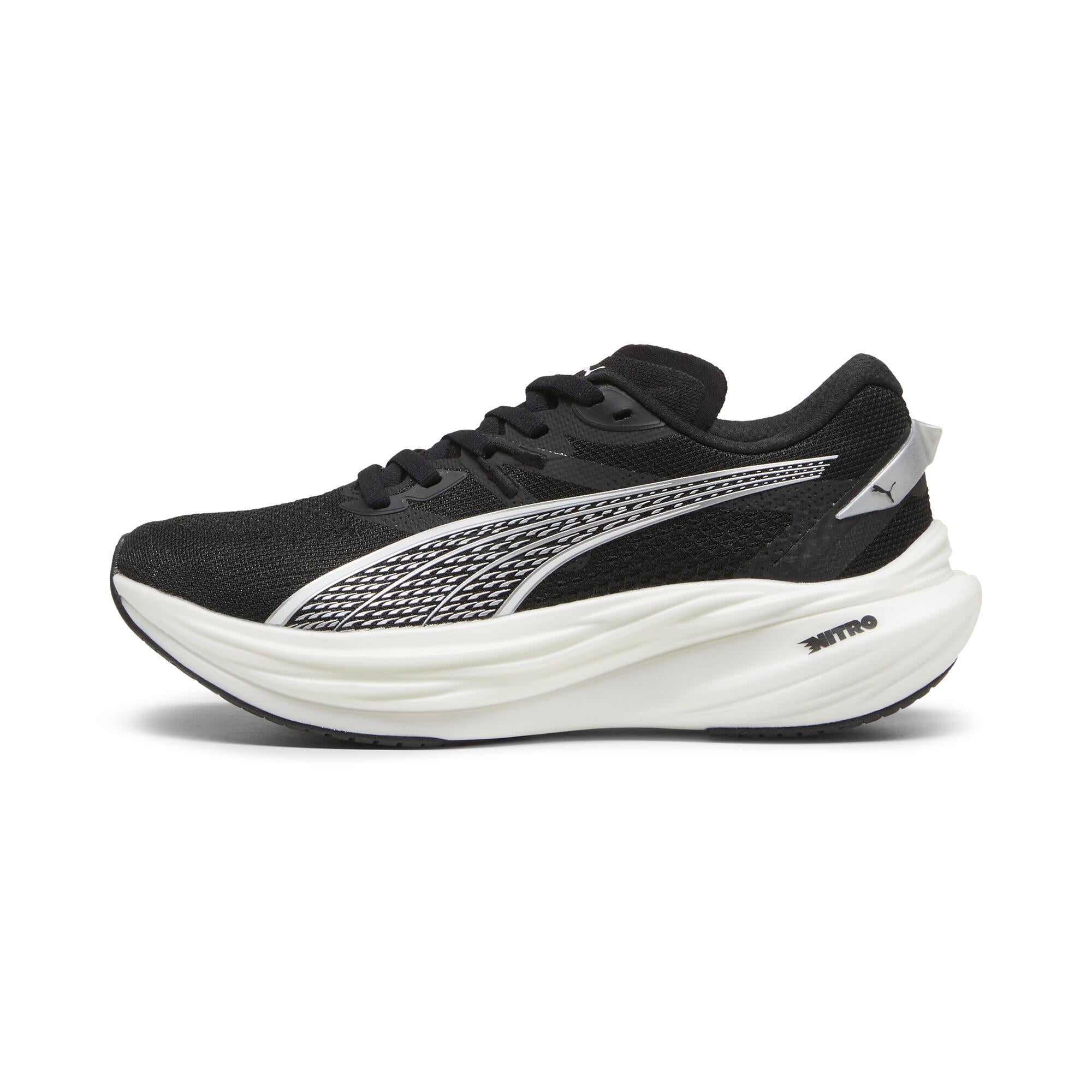 PUMA DEVIATE NITRO 3（Women's）PUMA BLACK-PUMA WHITE-PUMA SILVER