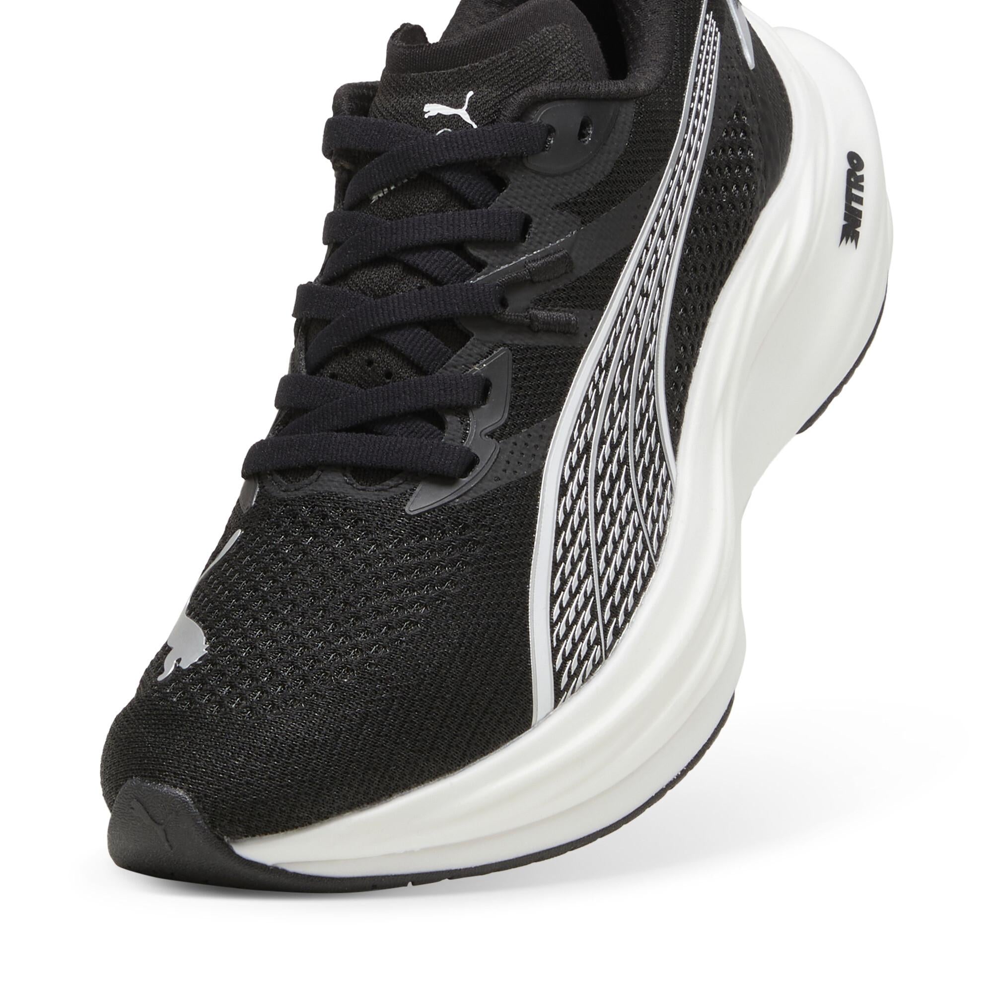 PUMA DEVIATE NITRO 3（Women's）PUMA BLACK-PUMA WHITE-PUMA SILVER