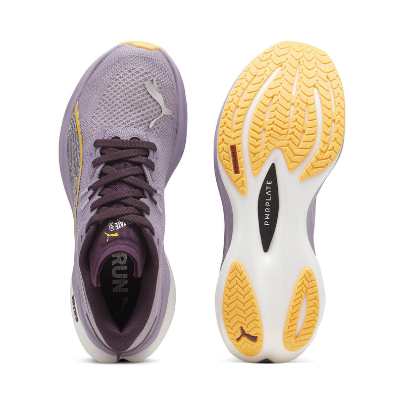 PUMA DEVIATE NITRO 3（Women's）PALE PLUM-MIDNIGHT PLUM-SUN STREAM