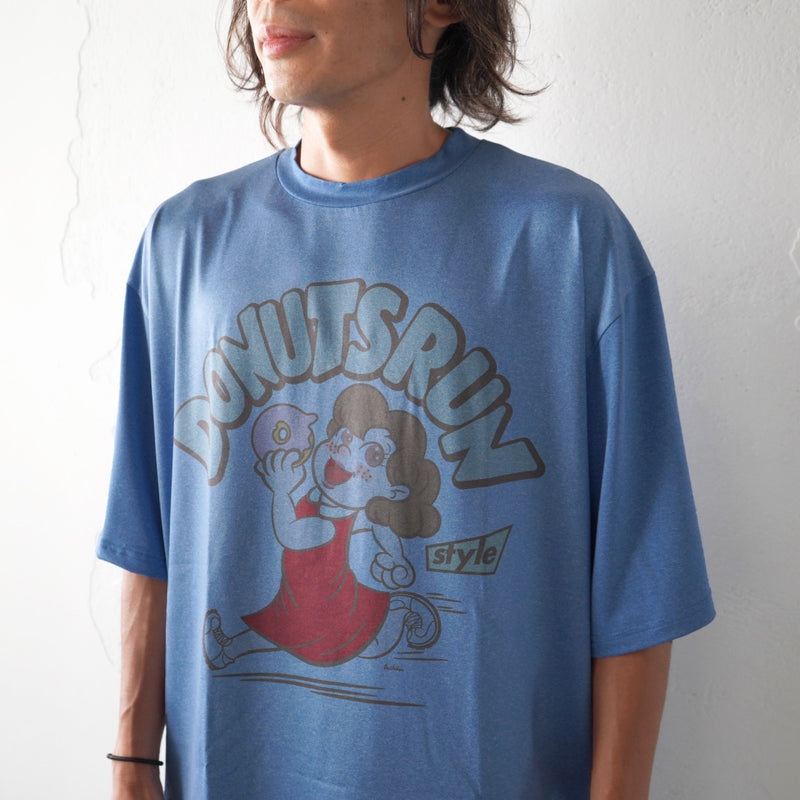 Style | I LOVE DONUTS RUNNING TEE by JINGER (Blue)