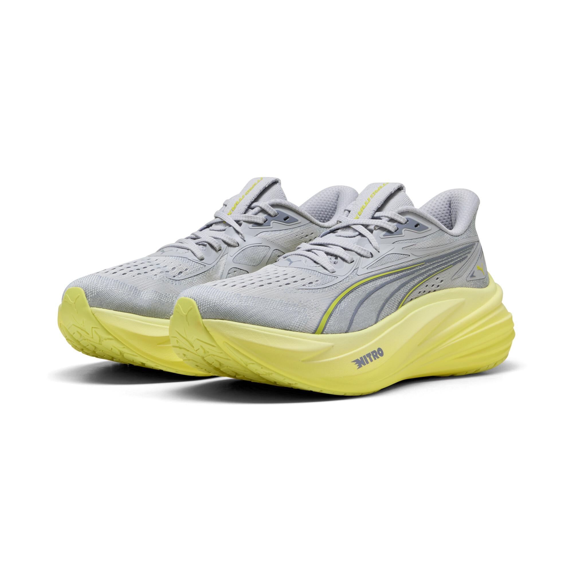 PUMA MAGMAX NITRO 2（Men's）Vibrant Silver-Lux Lime – Runtrip Store