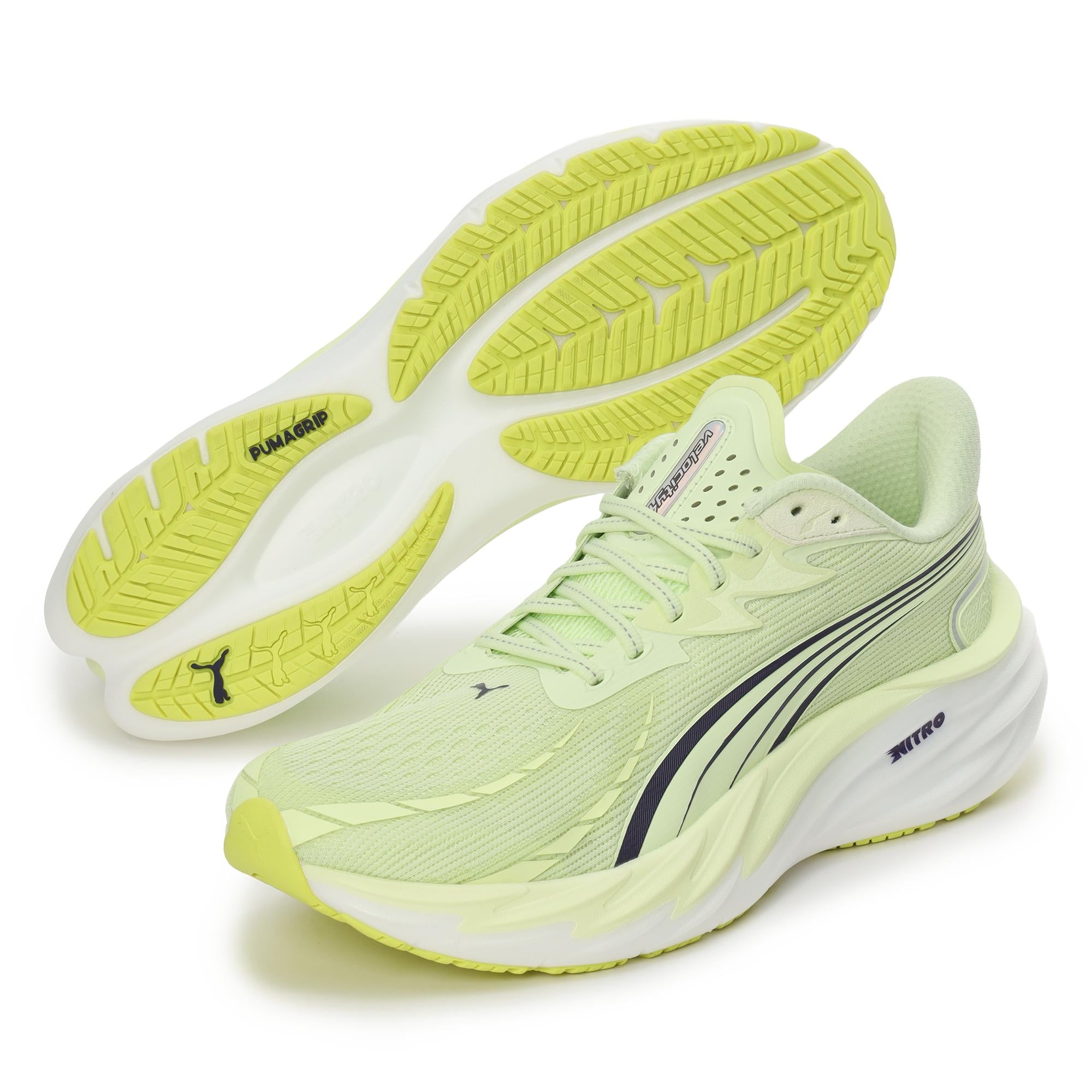 PUMA VELOCITY NITRO 4（Men's）PUMA WHITE-LUX LIME-PUMA BLACK