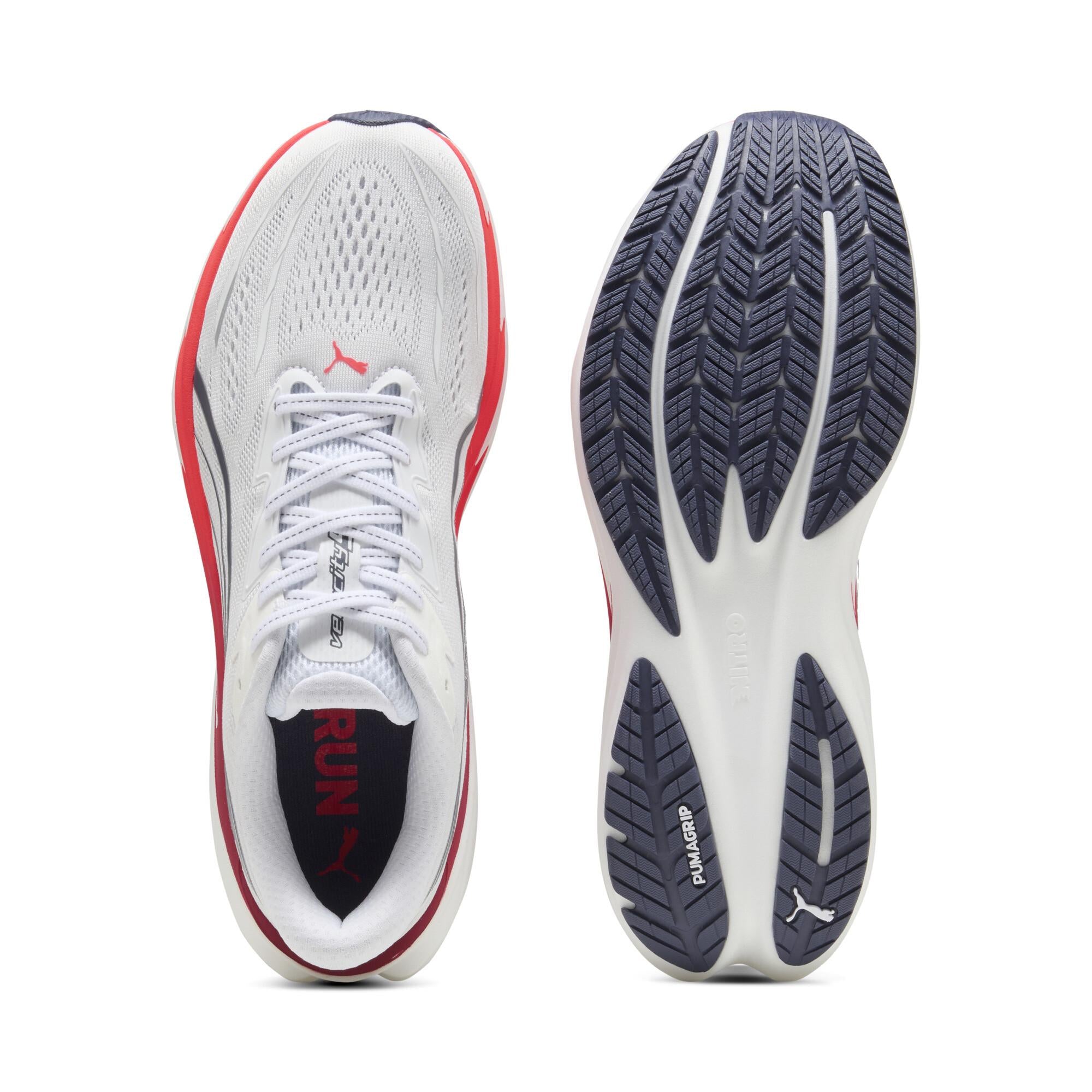 PUMA VELOCITY NITRO 5（Men's）PUMA White-Ultra Red