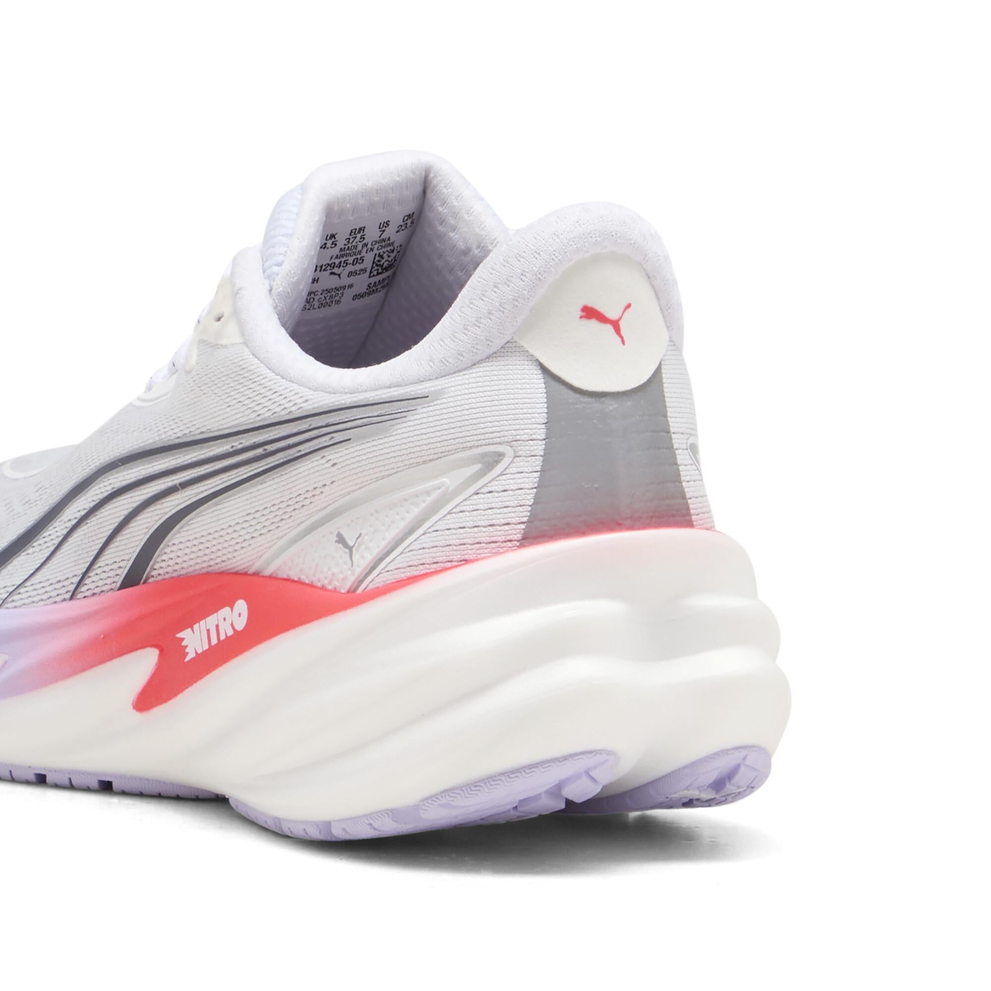 PUMA VELOCITY NITRO 5（Women's）PUMA White-Ultra Red-Light Lavender