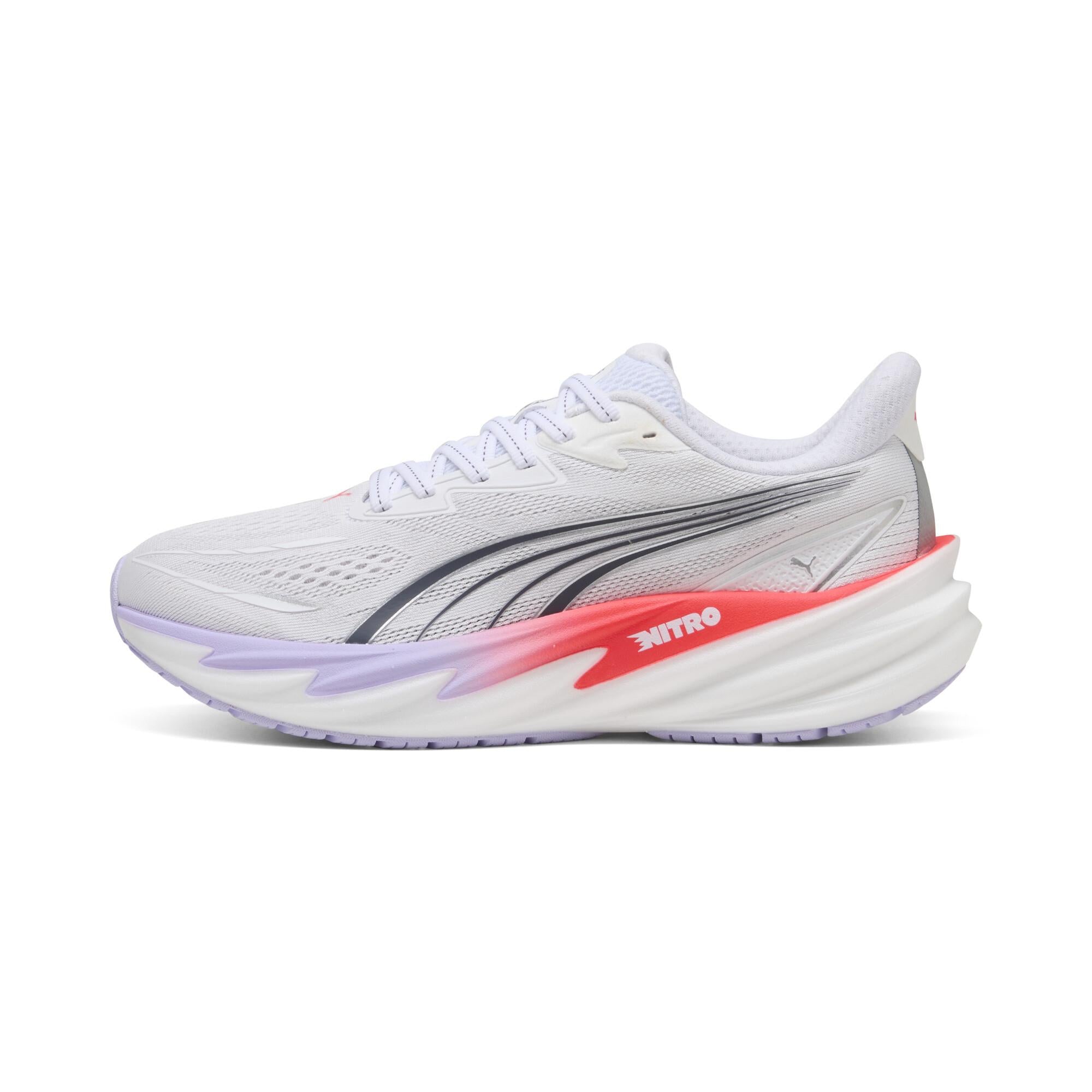 PUMA VELOCITY NITRO 5（Women's）PUMA White-Ultra Red-Light Lavender